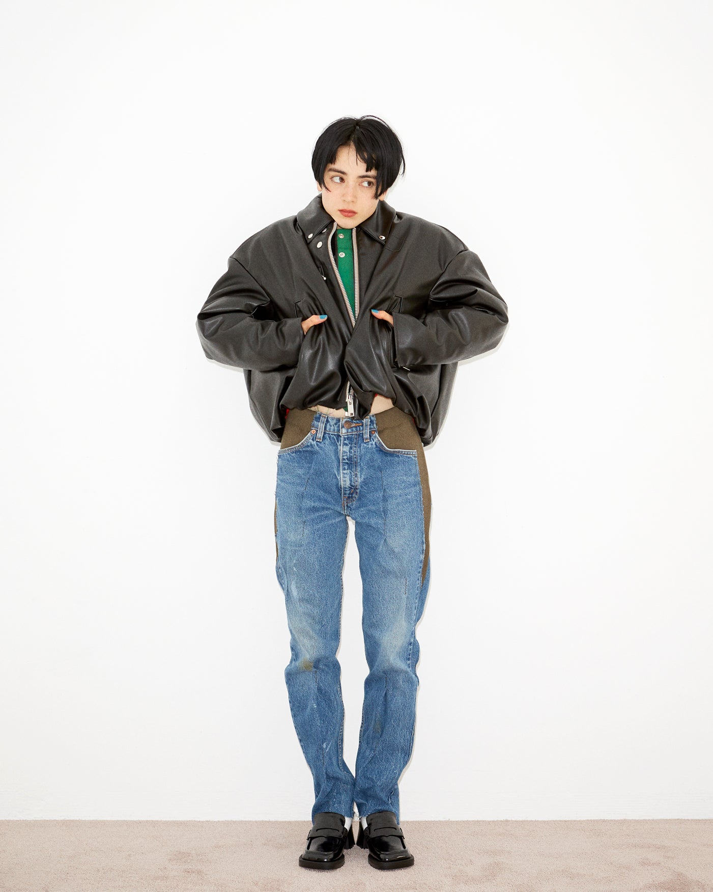 vintage tacked denim
