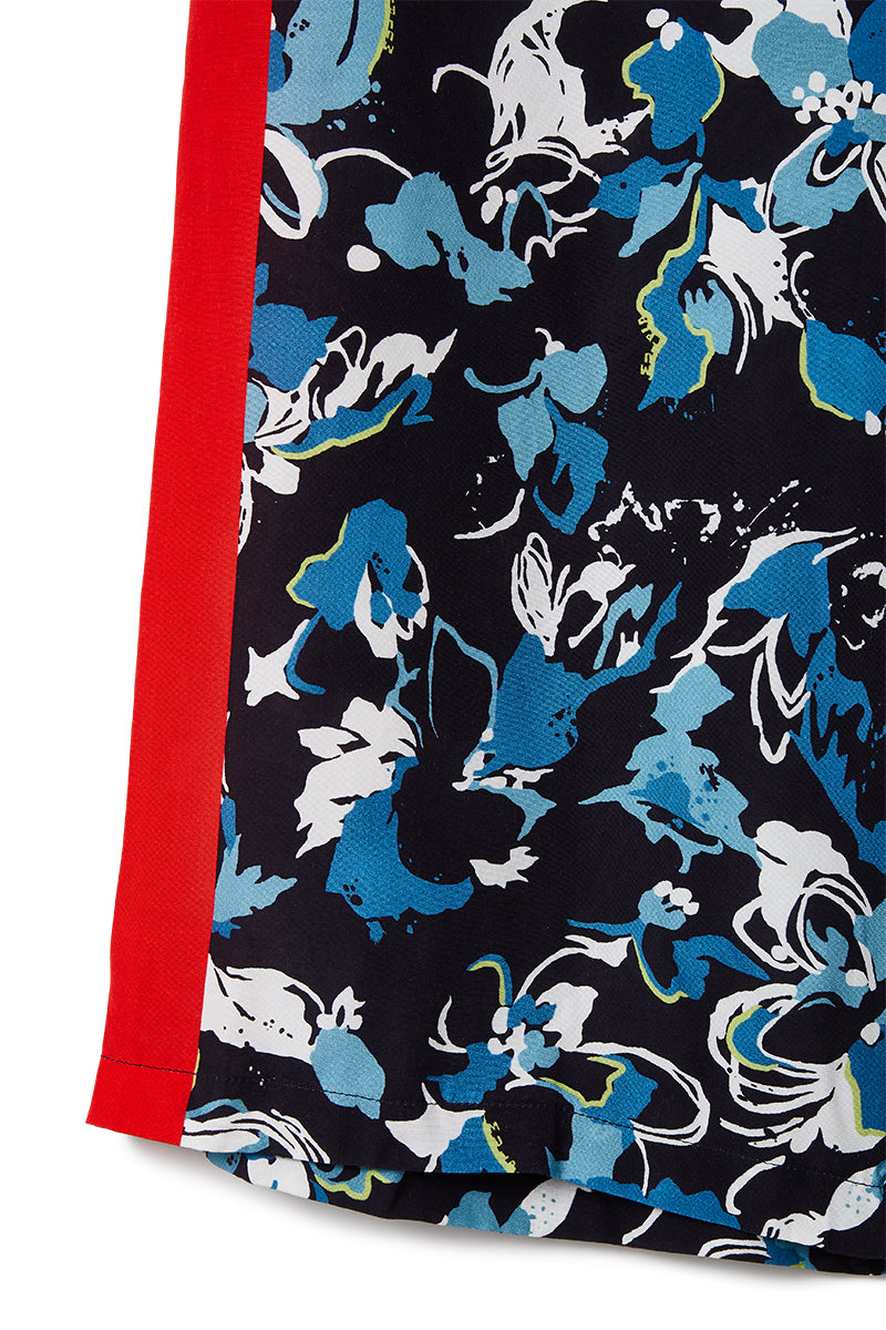 rayon aloha track pants / navy
