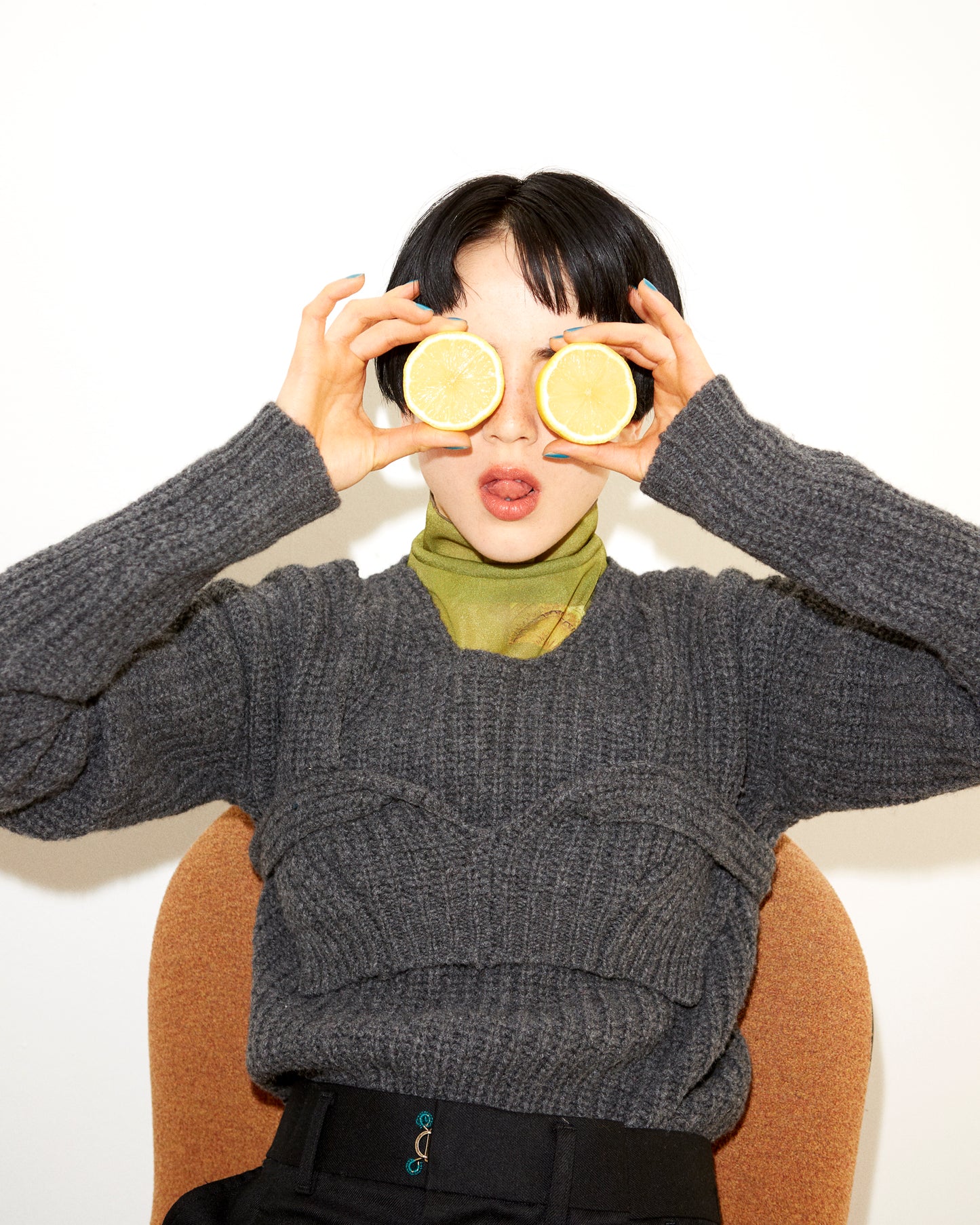 bustier knit / gray