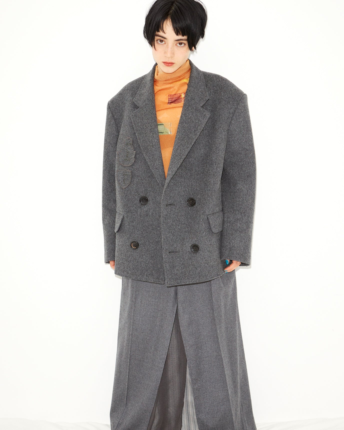 14,100円MULPLA leather coat