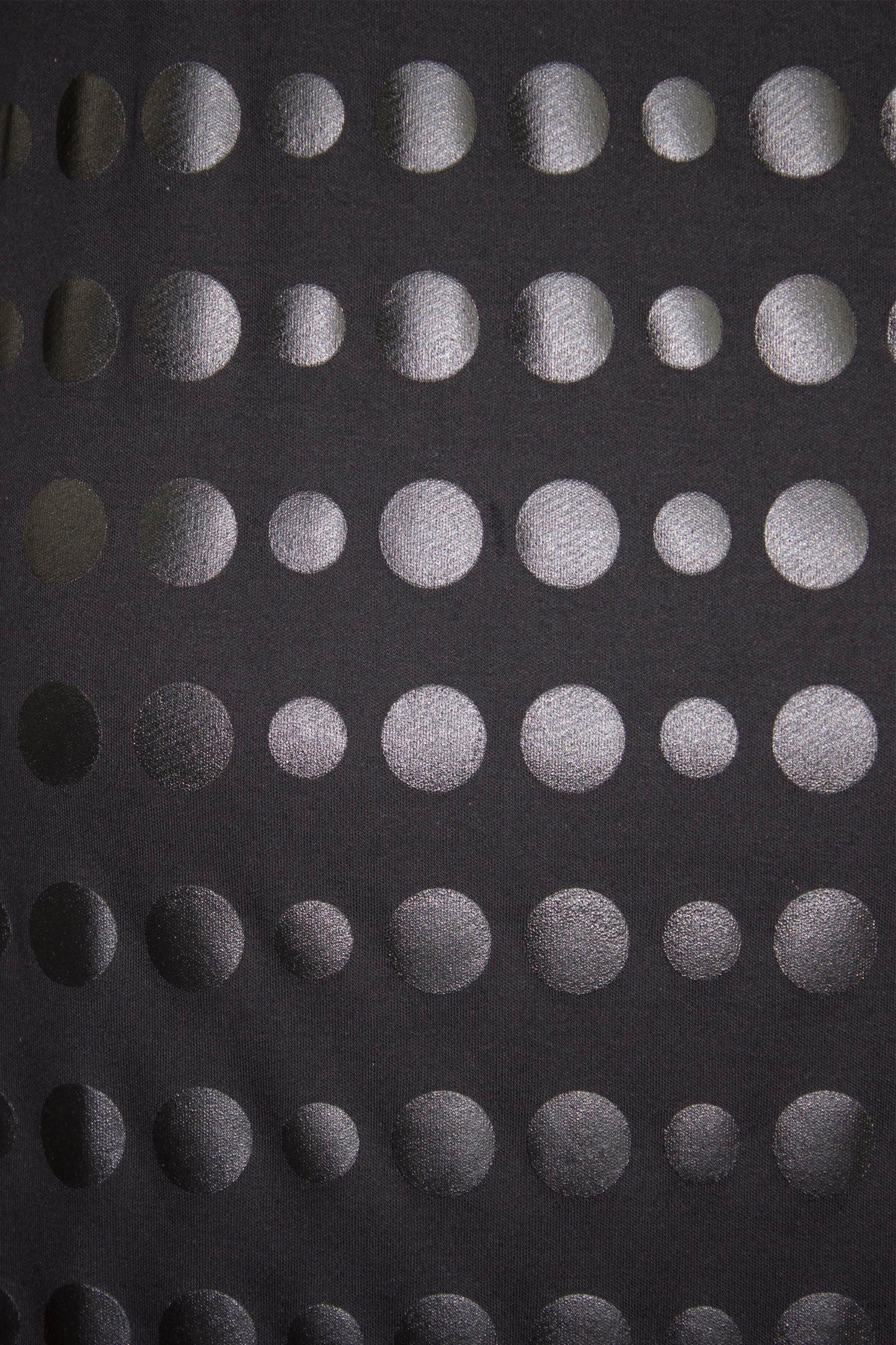 dot jersey dress / black