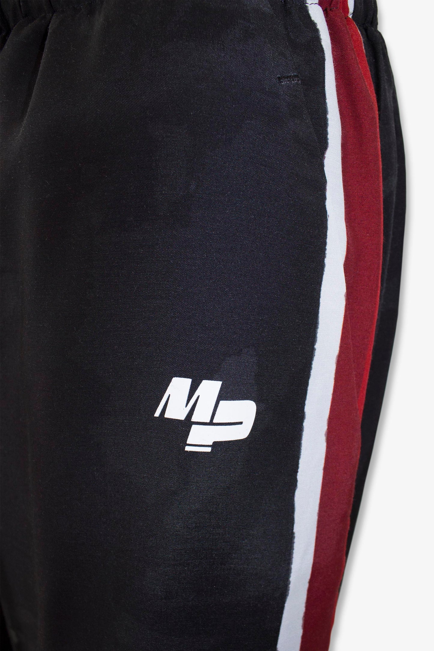 rayon aloha track pants / black