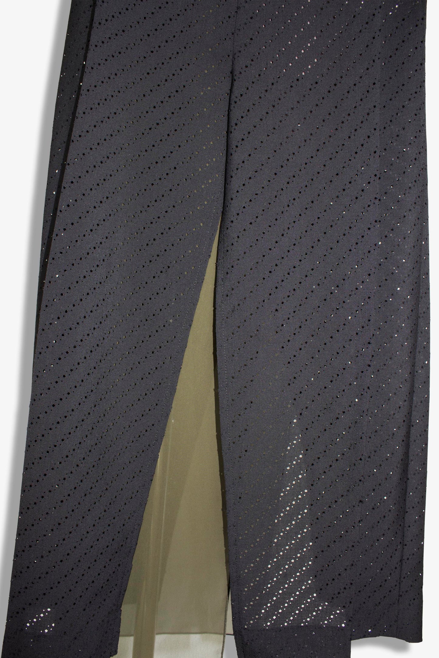 punching mesh slacks skirt /black