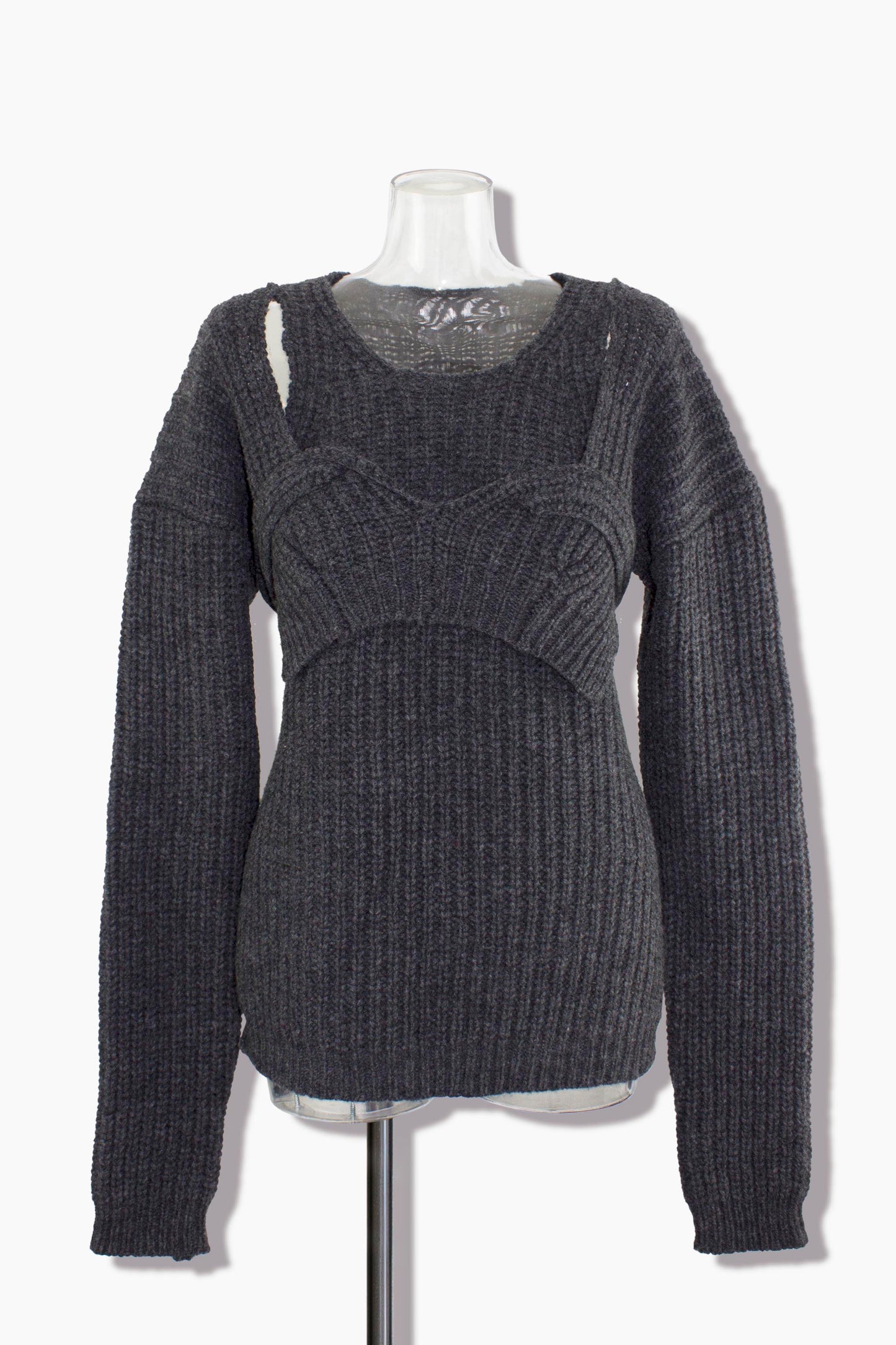bustier knit / gray