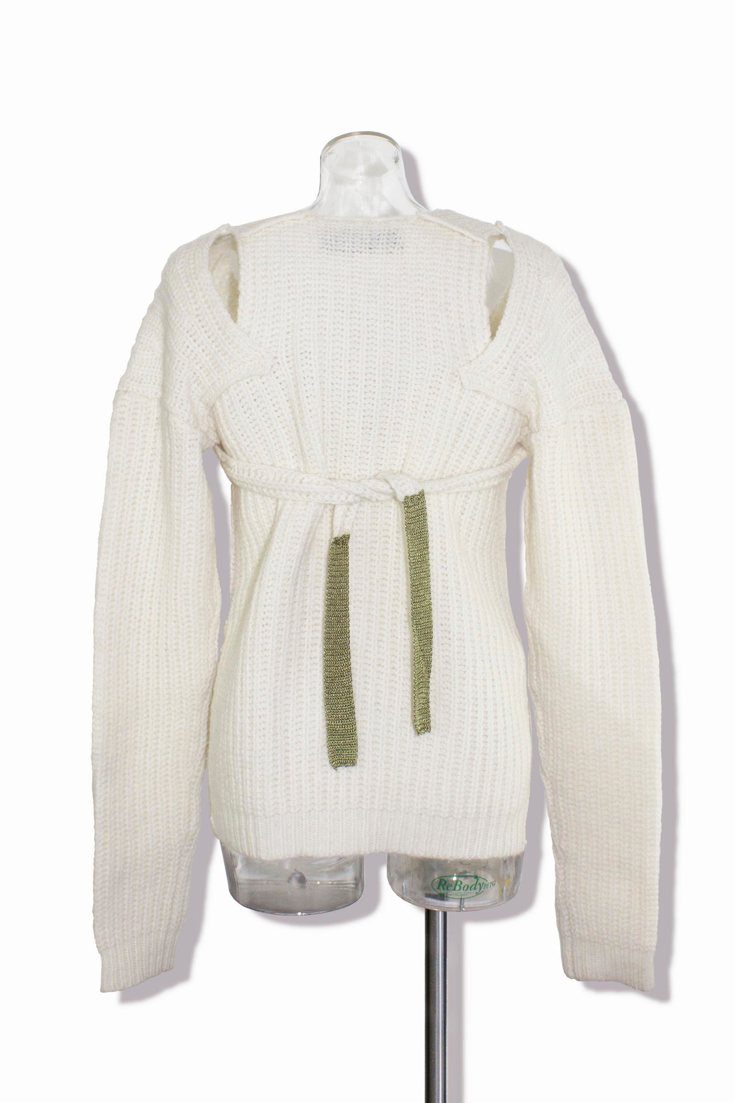 bustier knit / white
