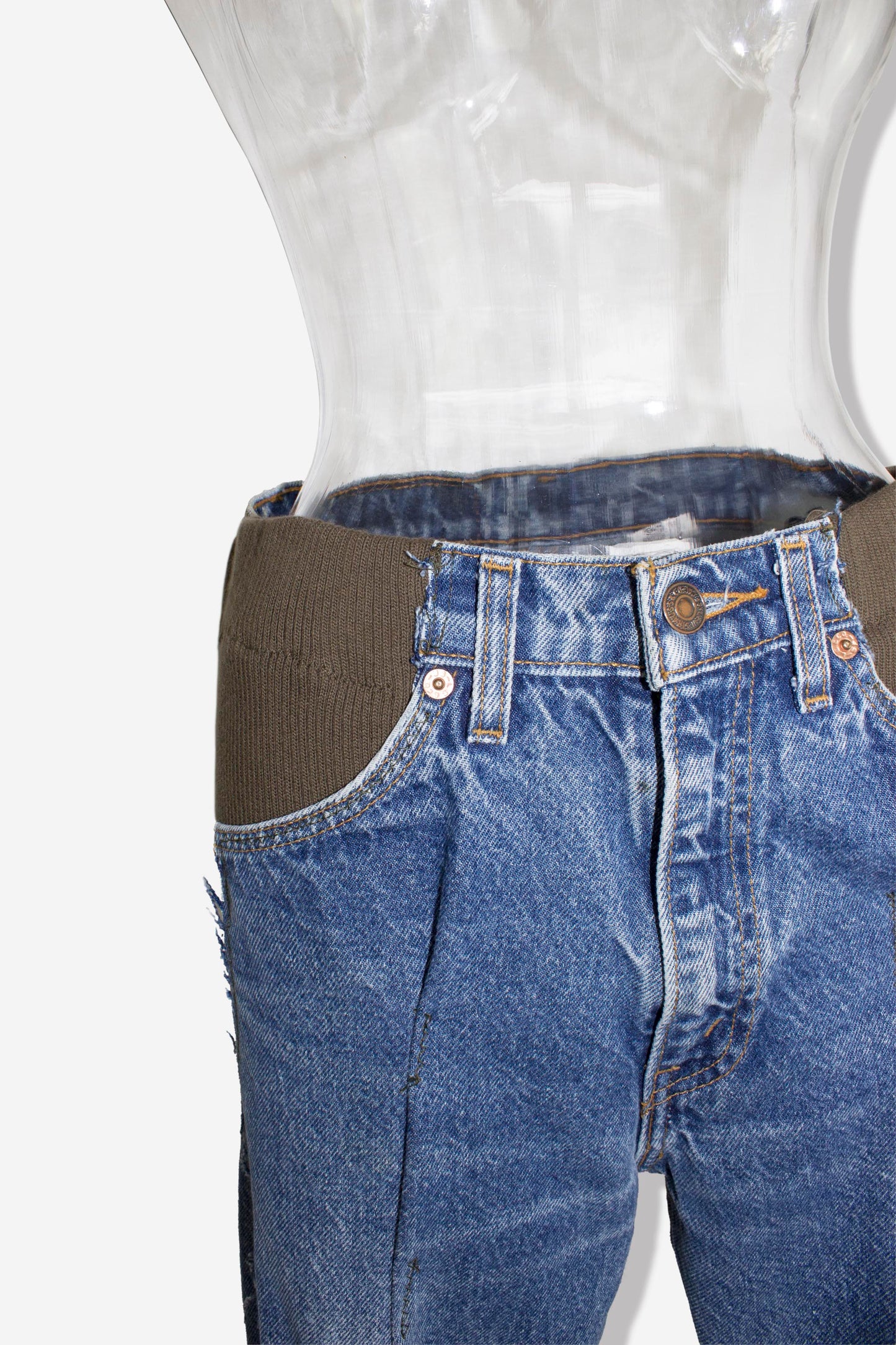 vintage tacked denim