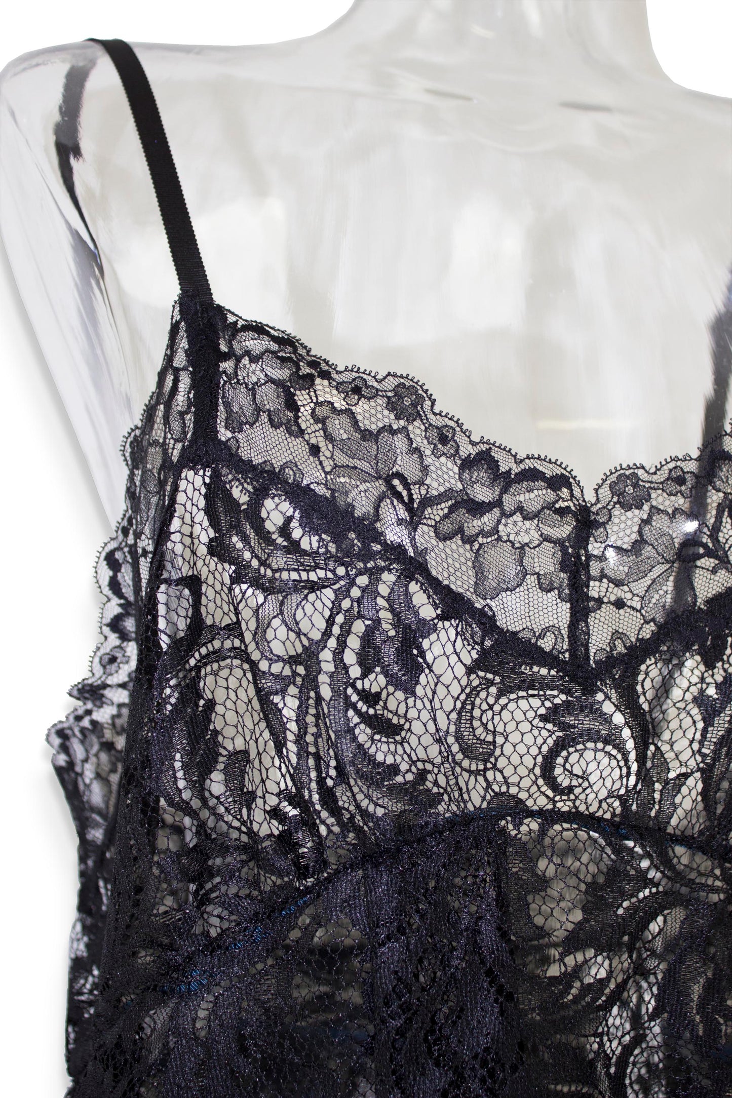 pleats lace cami dress
