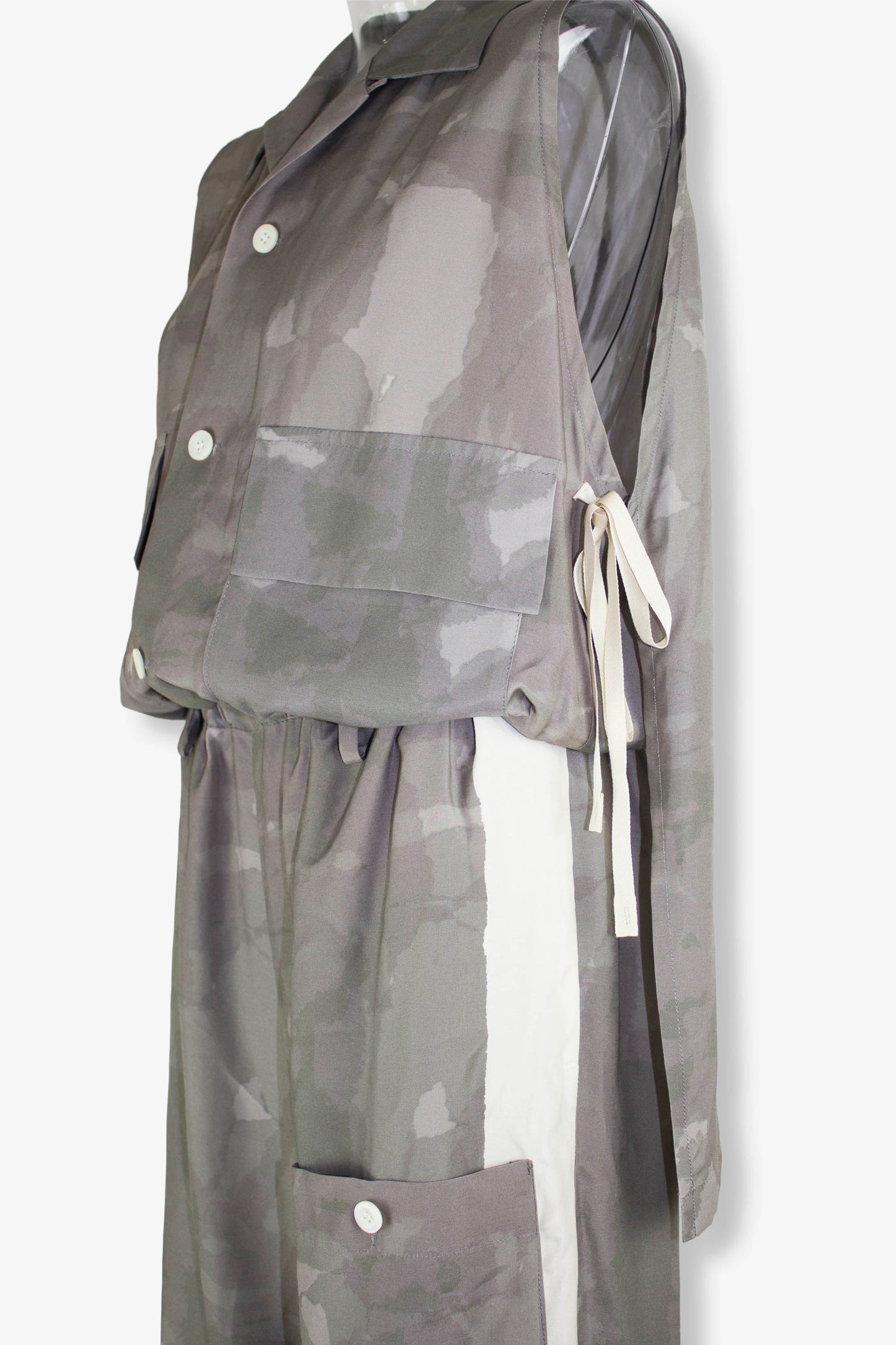 aloha fabric jump suits / khaki