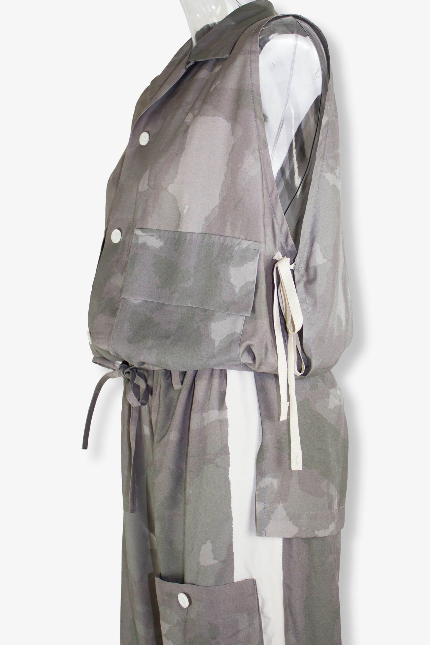 aloha fabric jump suits / khaki
