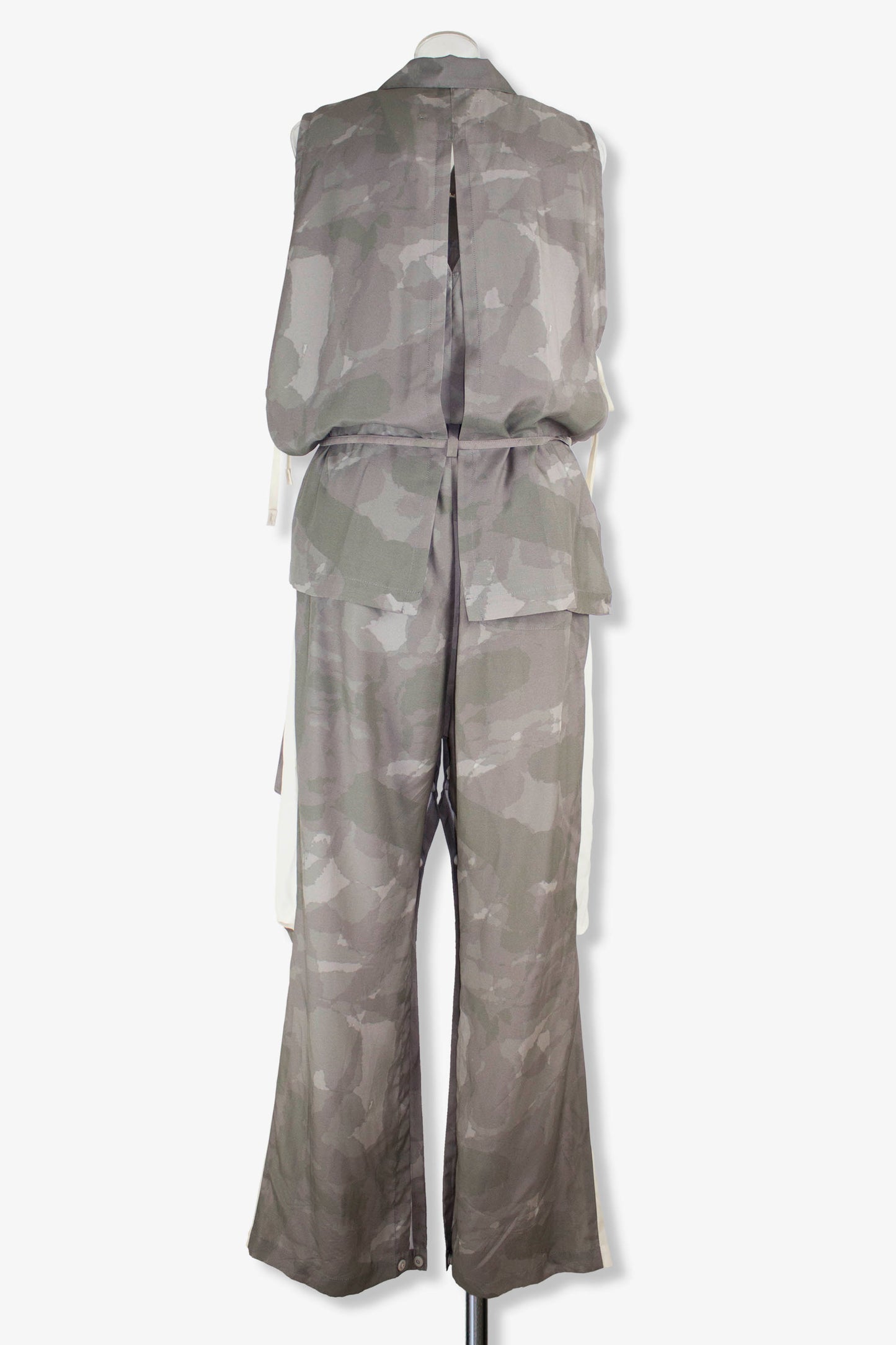 aloha fabric jump suits / khaki