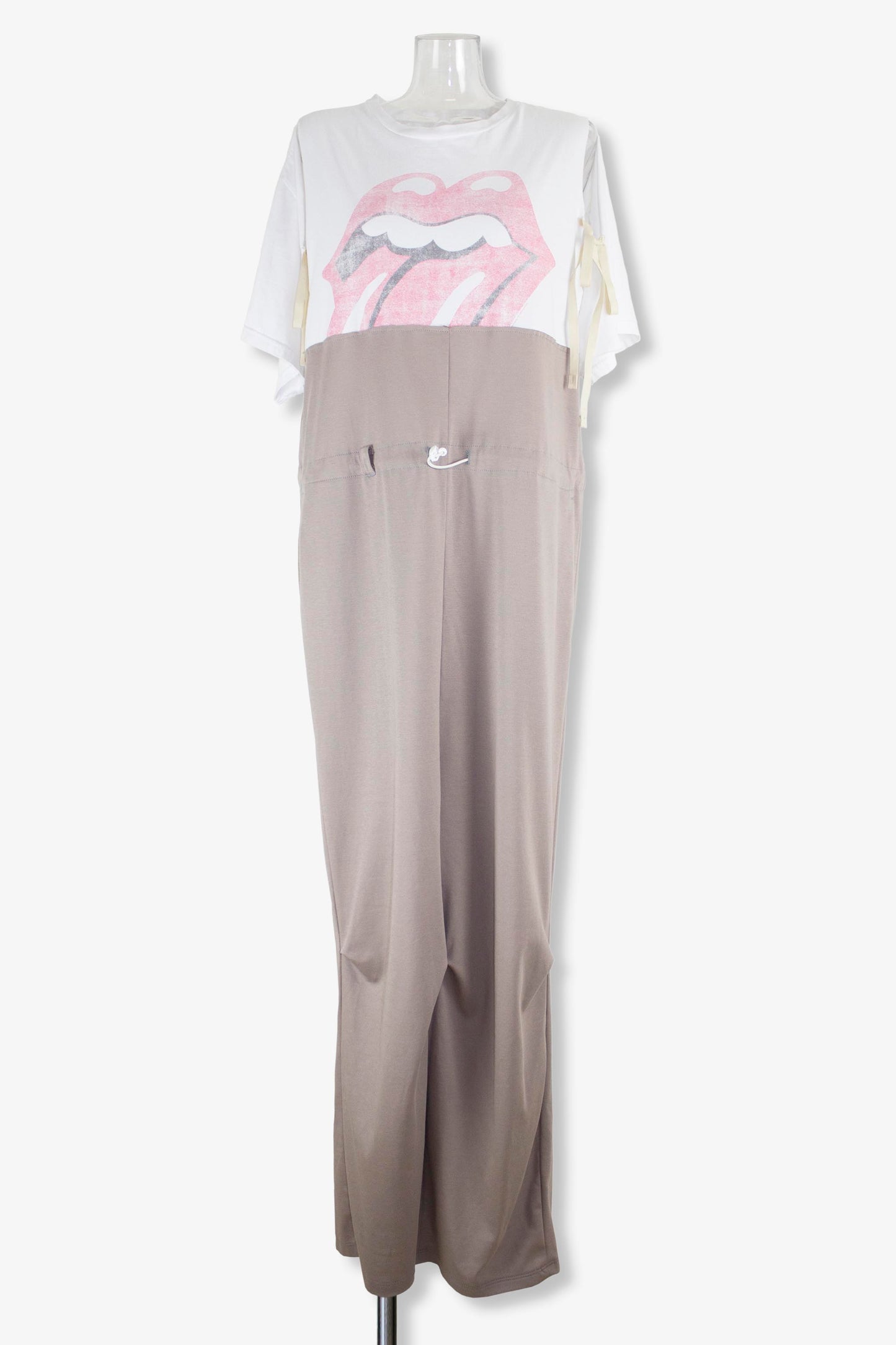 remakeT jersey dress / white