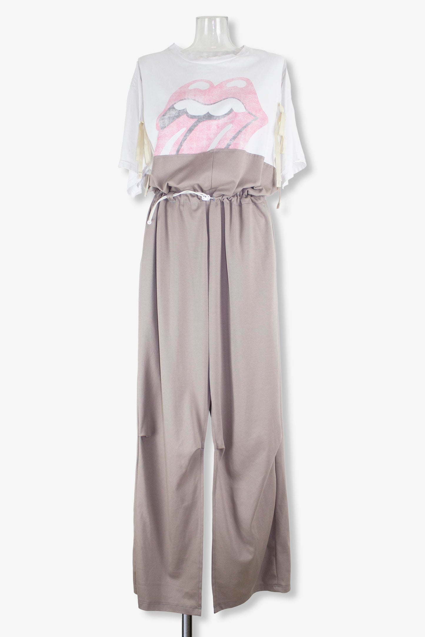 remakeT jersey dress / white