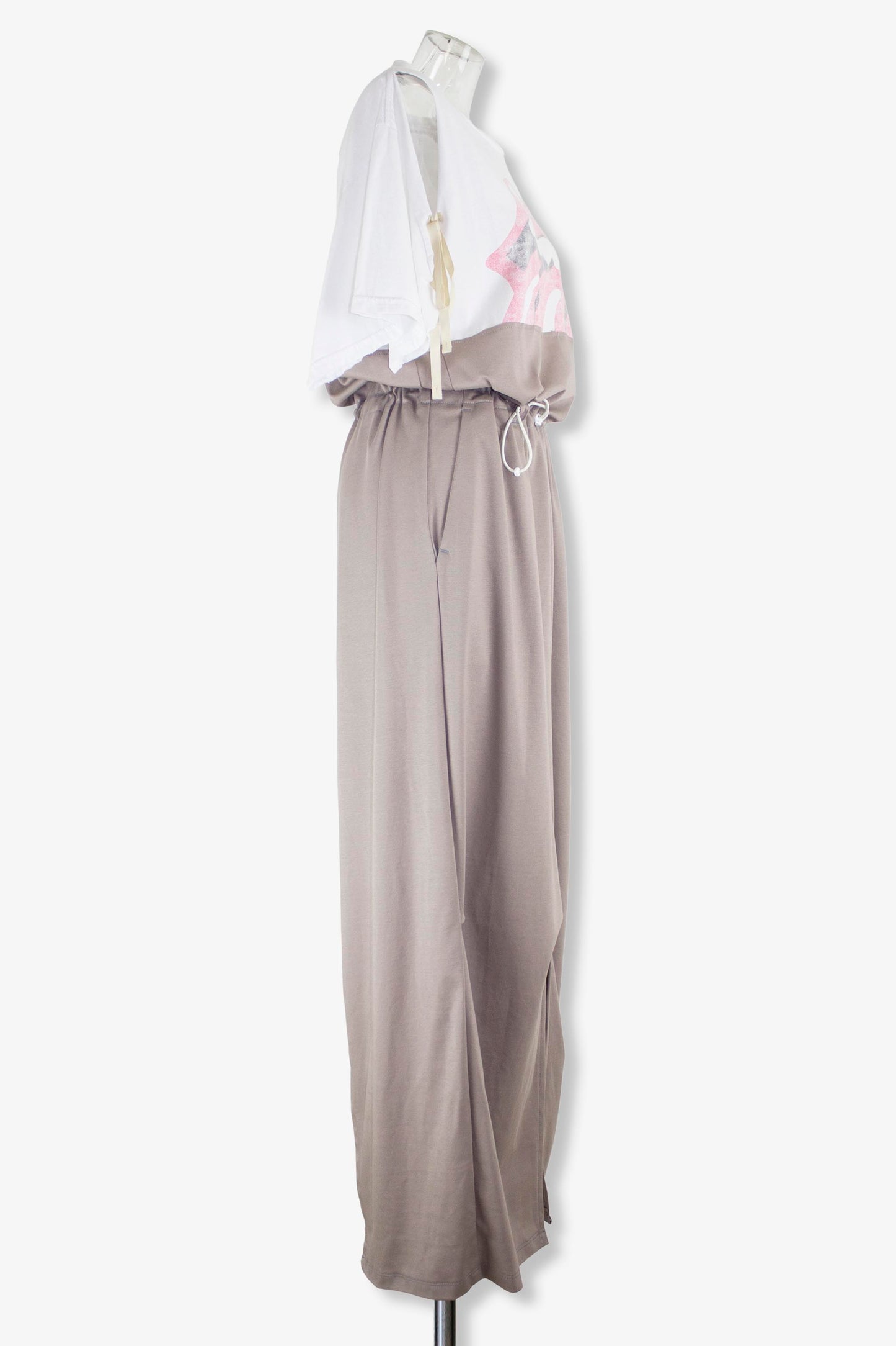 remakeT jersey dress / white