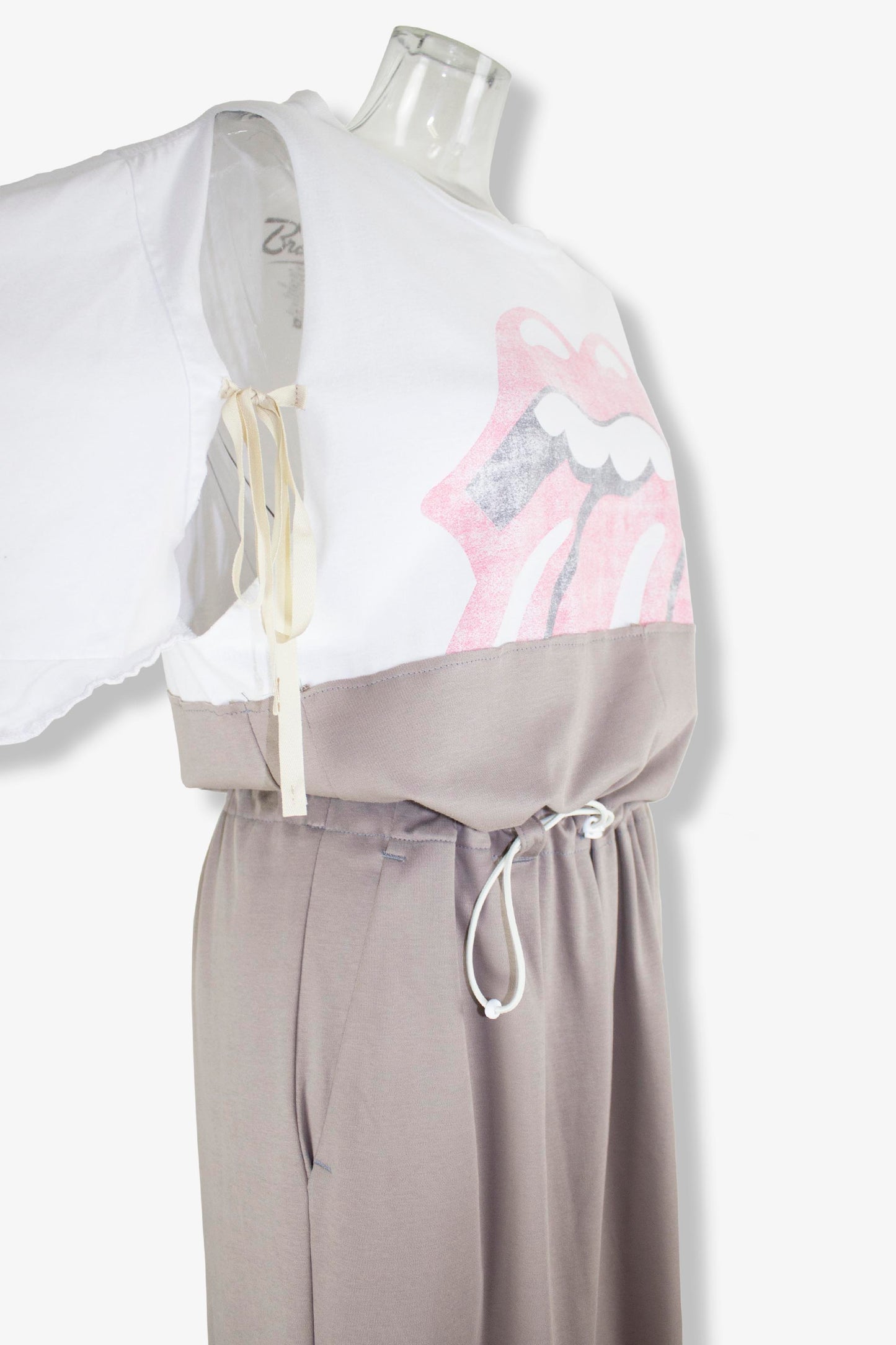 remakeT jersey dress / white