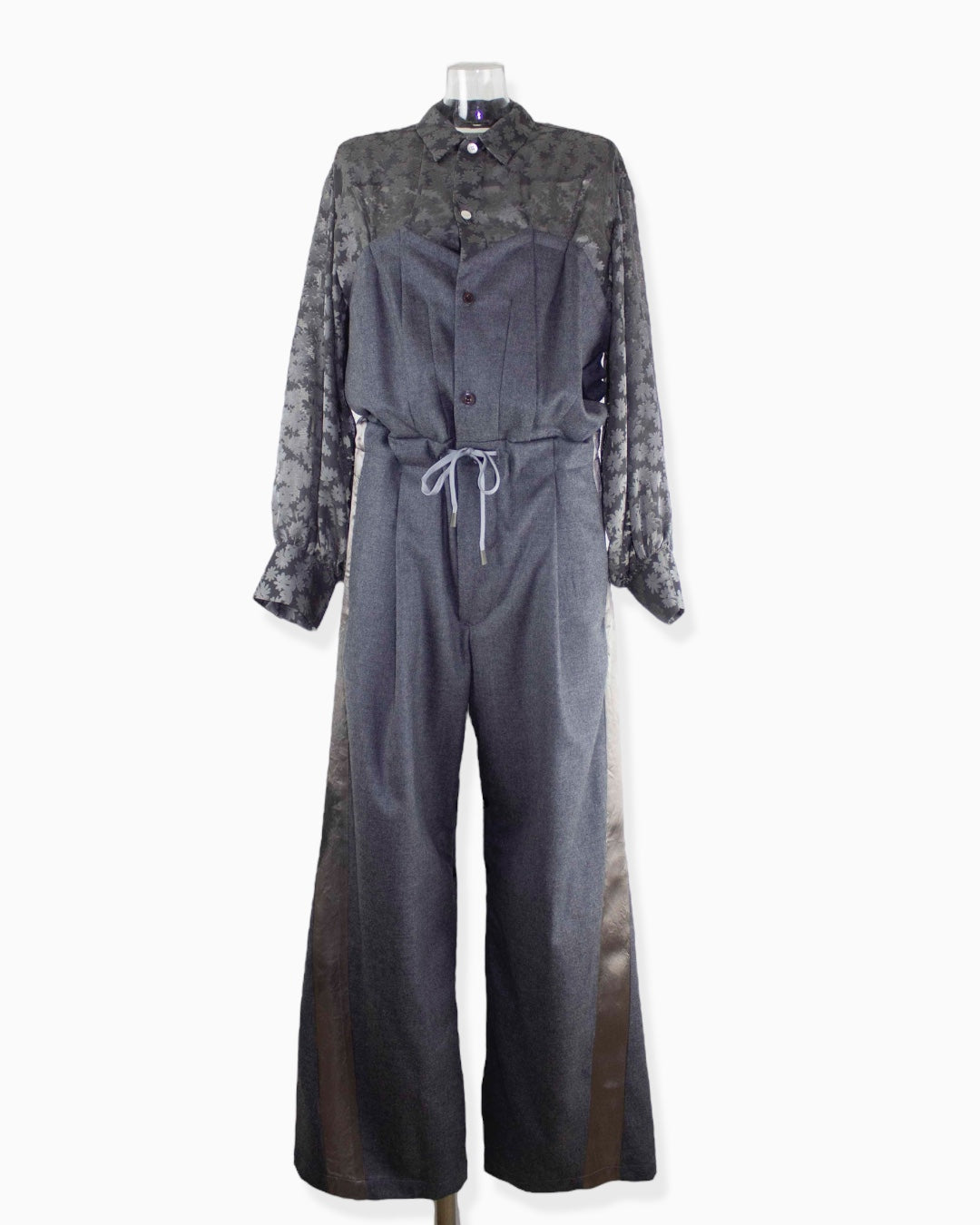 wool completed style jump suits / gray