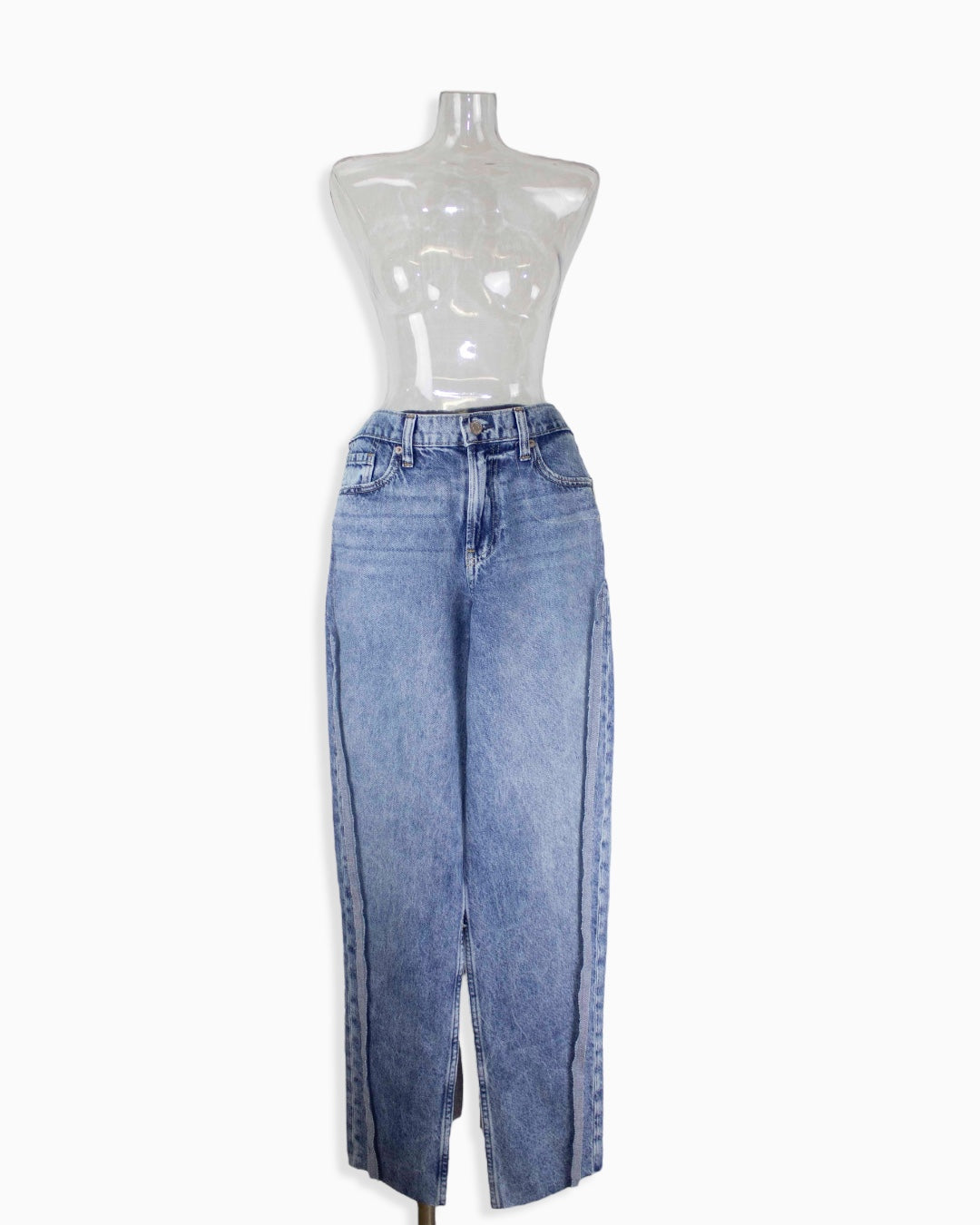 re-make denim skirt / blue