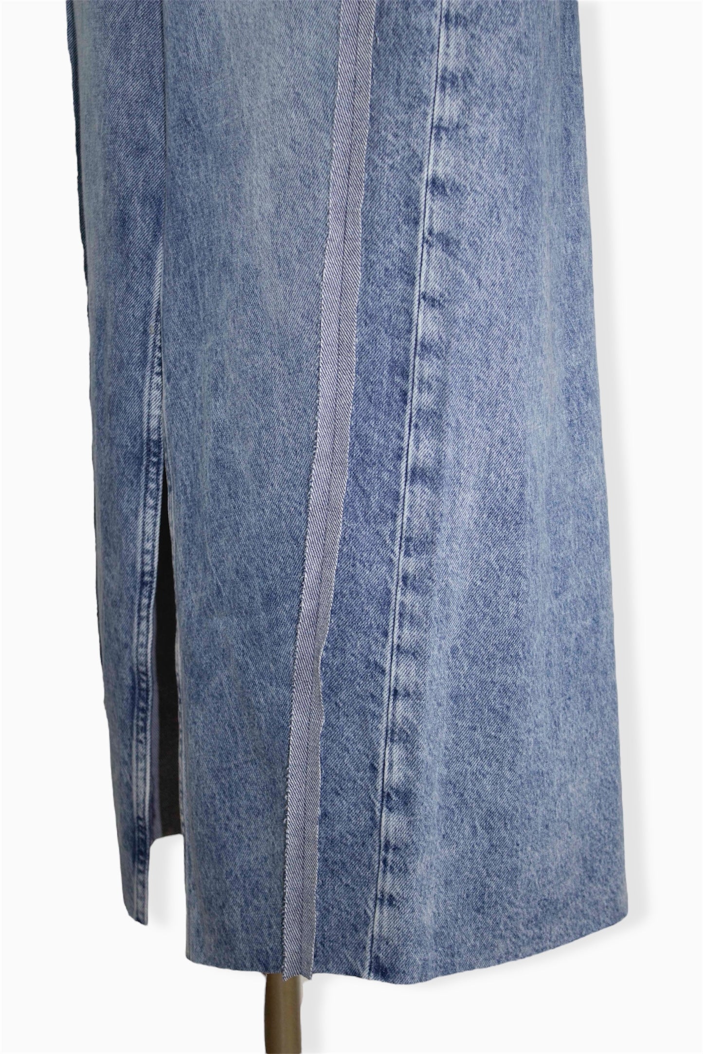 re-make denim skirt / blue