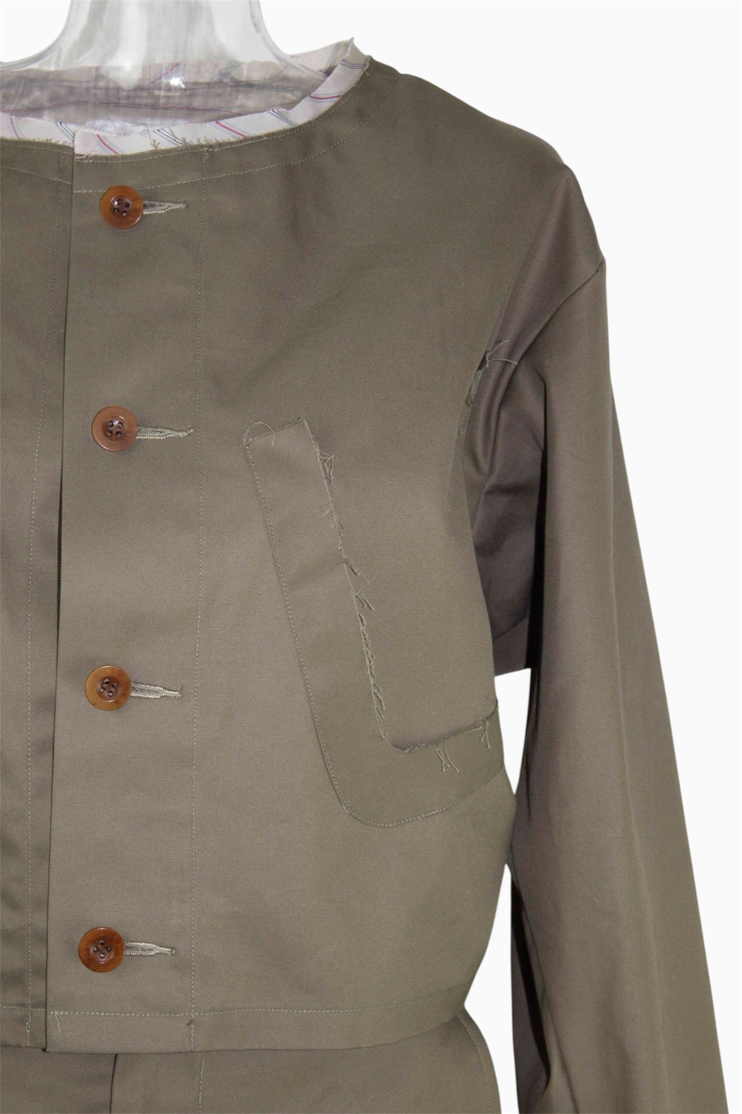 completed stylec cotton dress / khaki