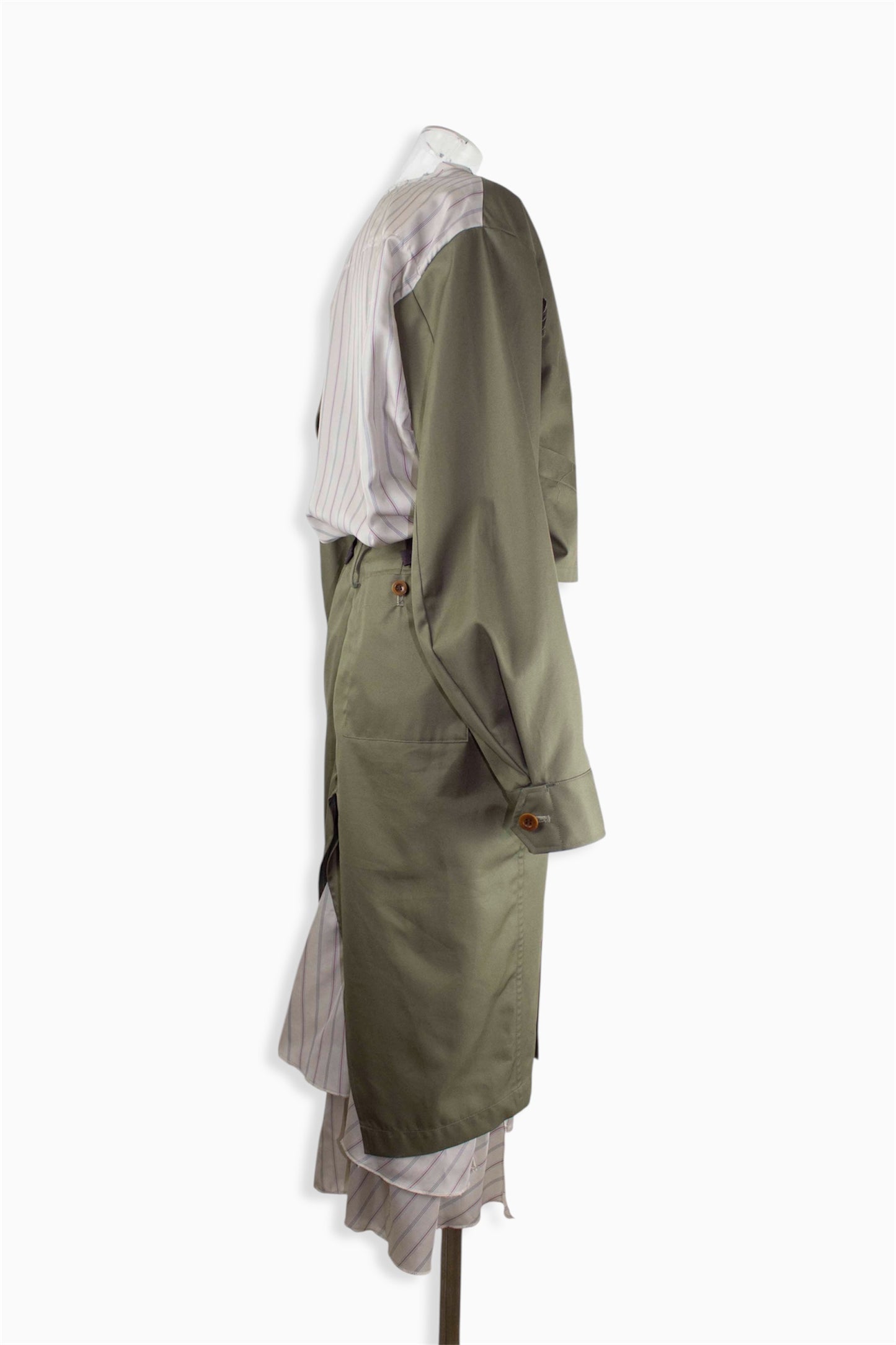 completed stylec cotton dress / khaki