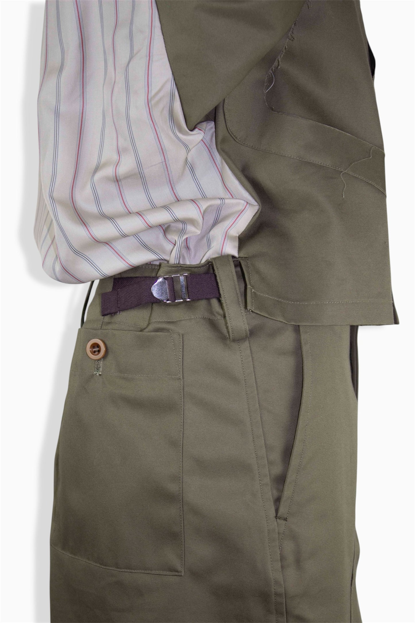 completed stylec cotton dress / khaki