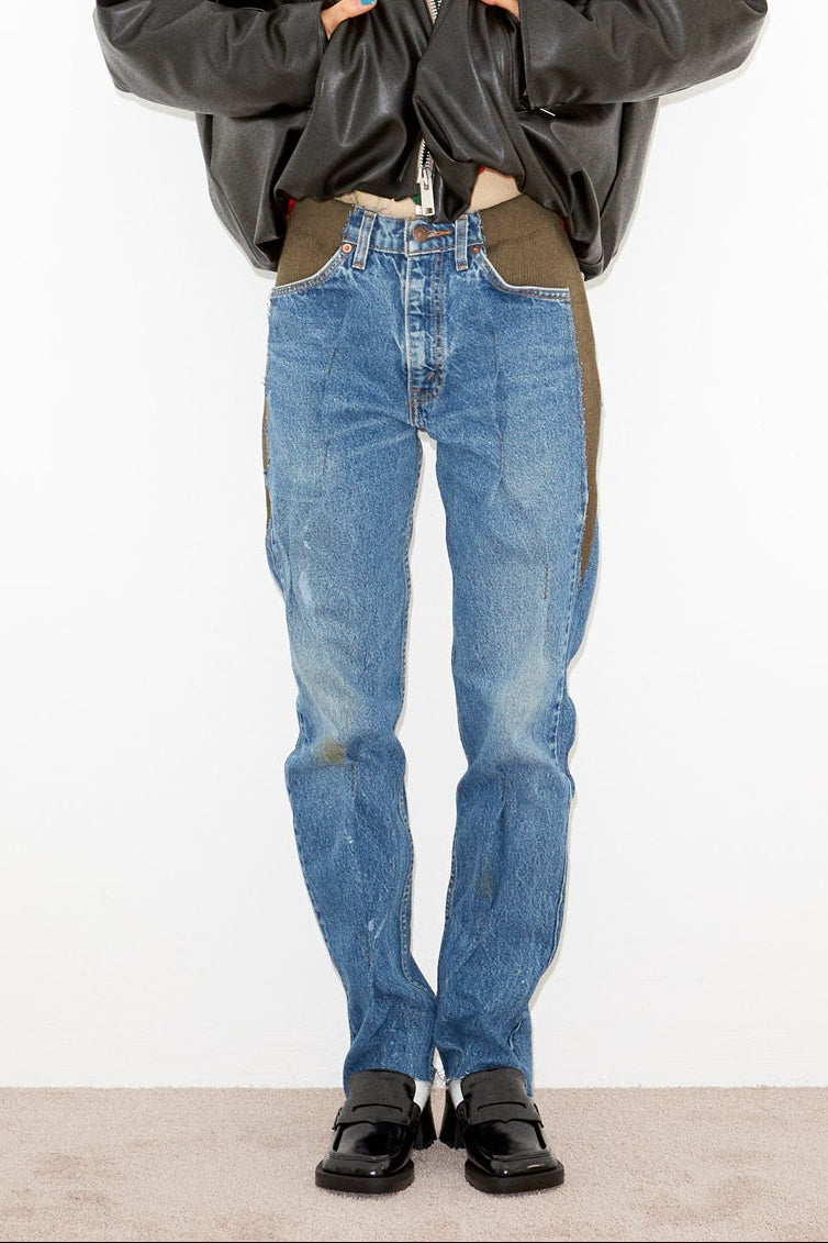 vintage tacked denim