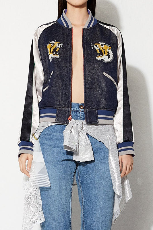 reversible knit  jacquard Ska ／navy
