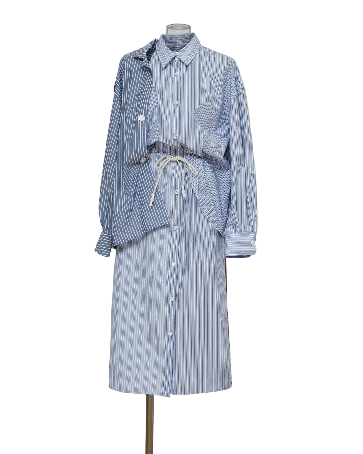 【completed style】 docking shirts dress  / blue