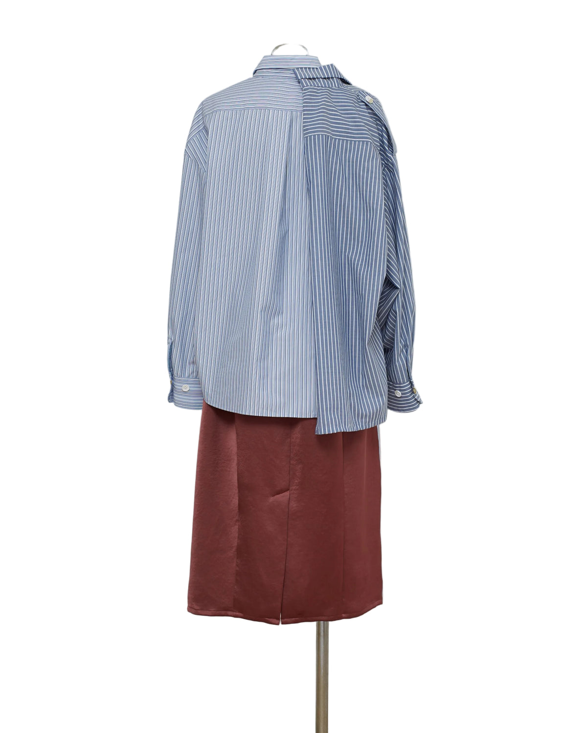 【completed style】 docking shirts dress  / blue