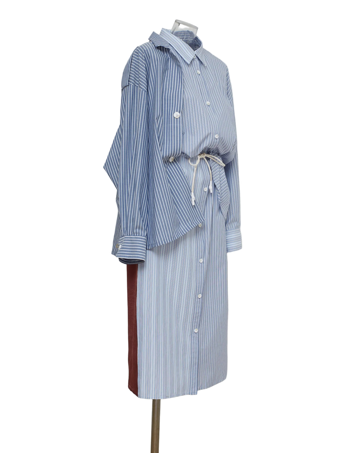【completed style】 docking shirts dress  / blue