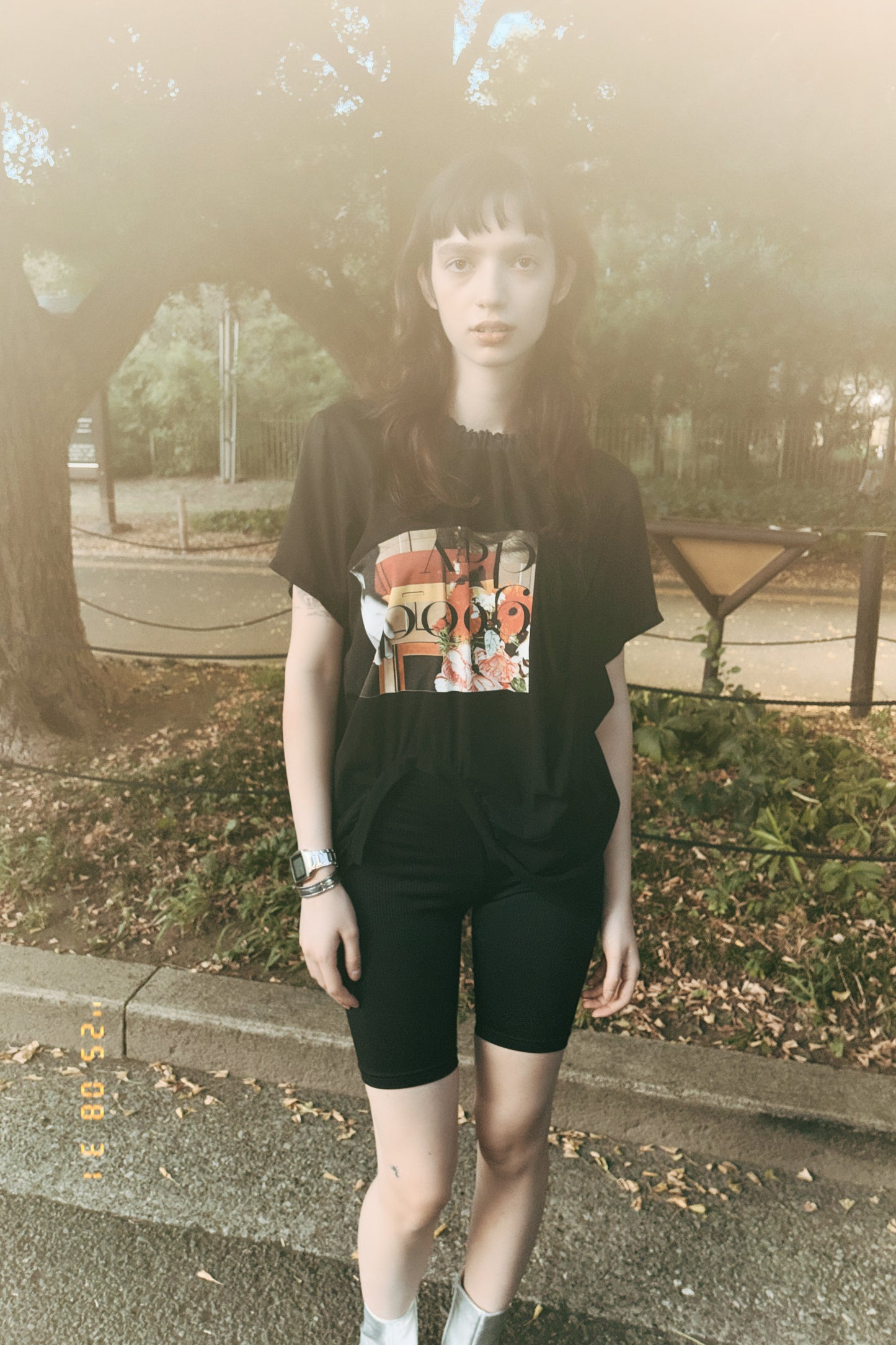 docking print tee / black
