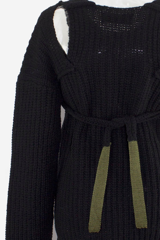 bustier knit / black