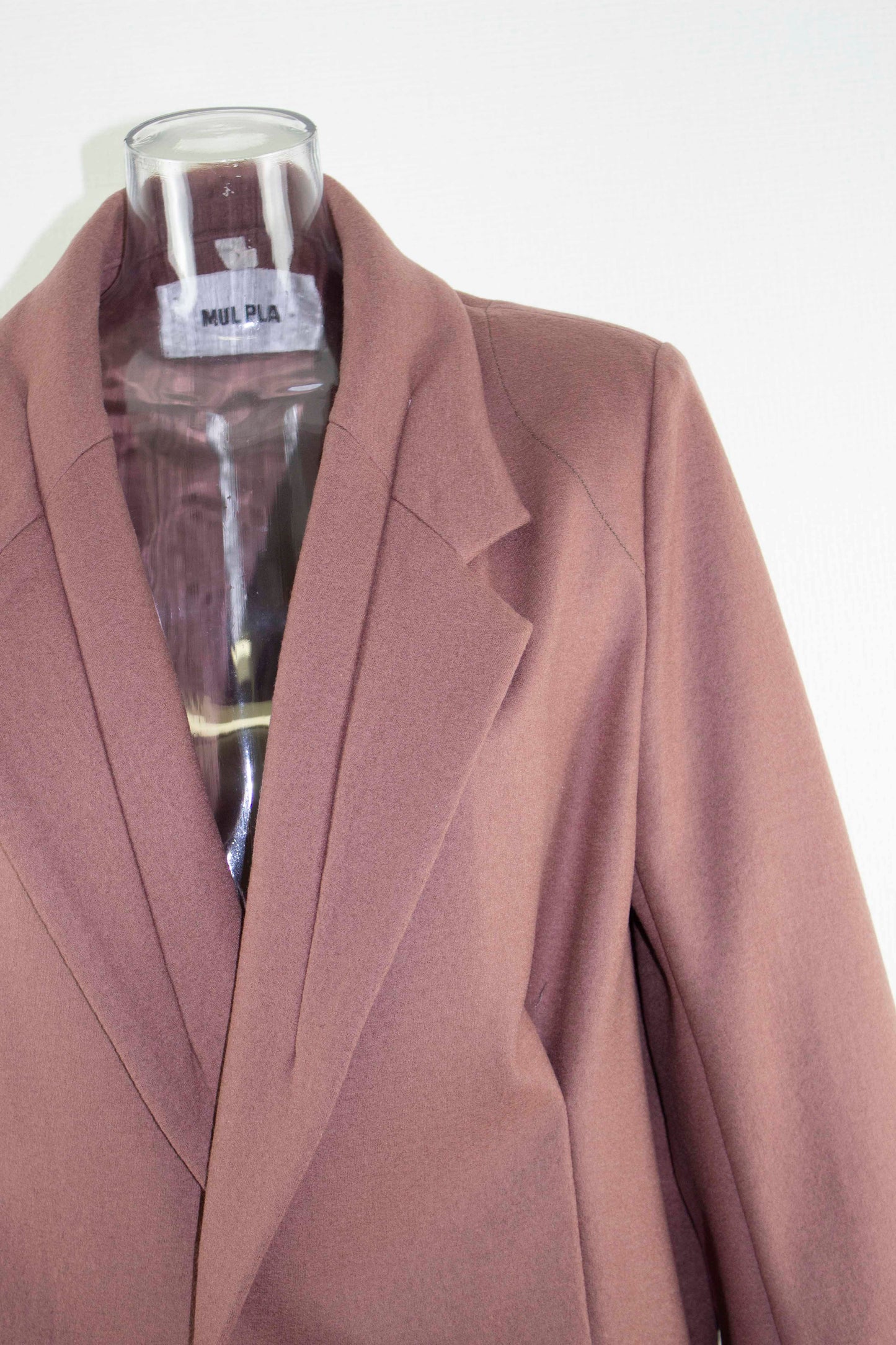 【set up item】【set up】tucked wool jersey jacket / dusty pink