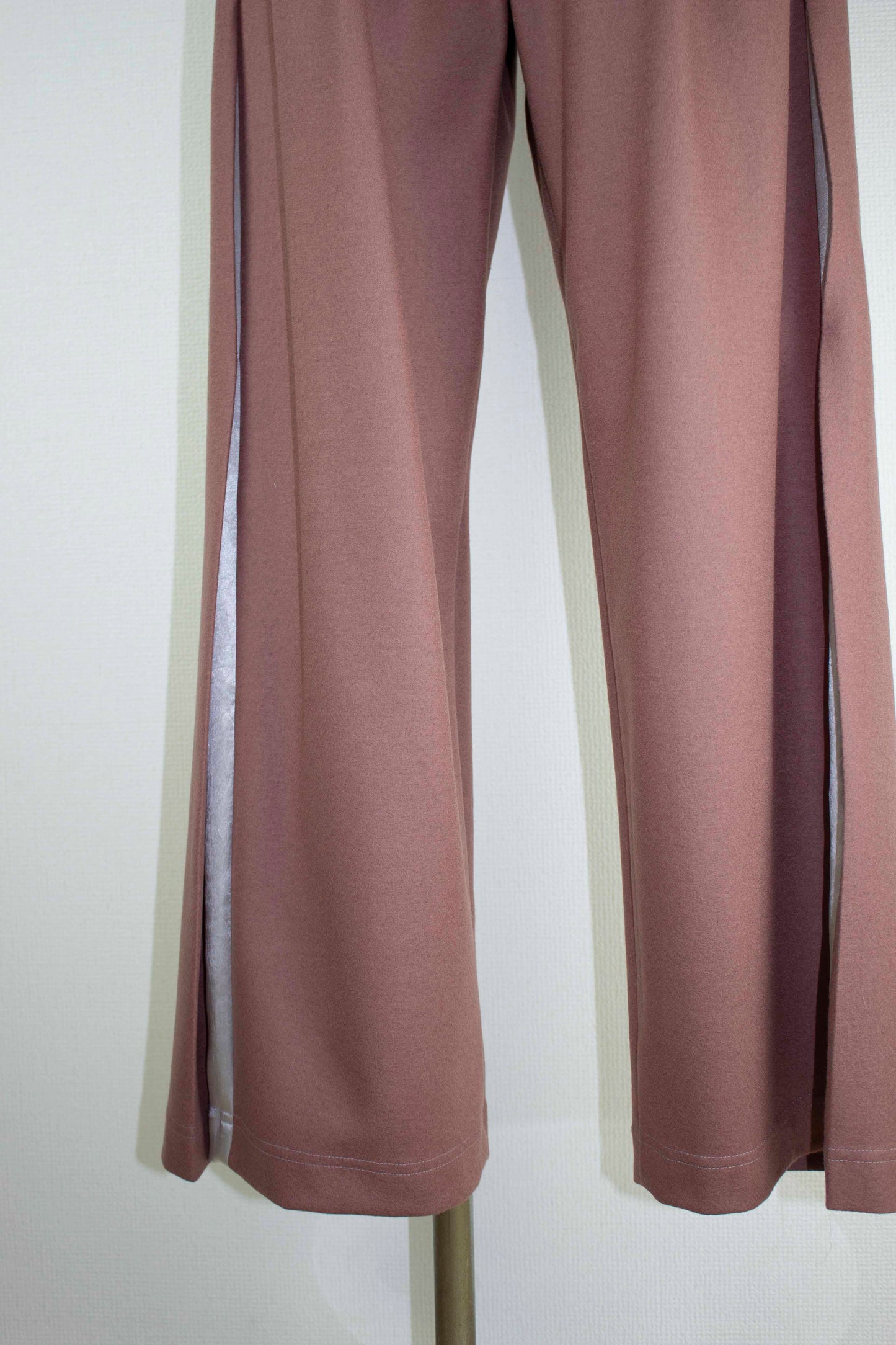 【set up item】side pleats relax wool pants / dusty pink
