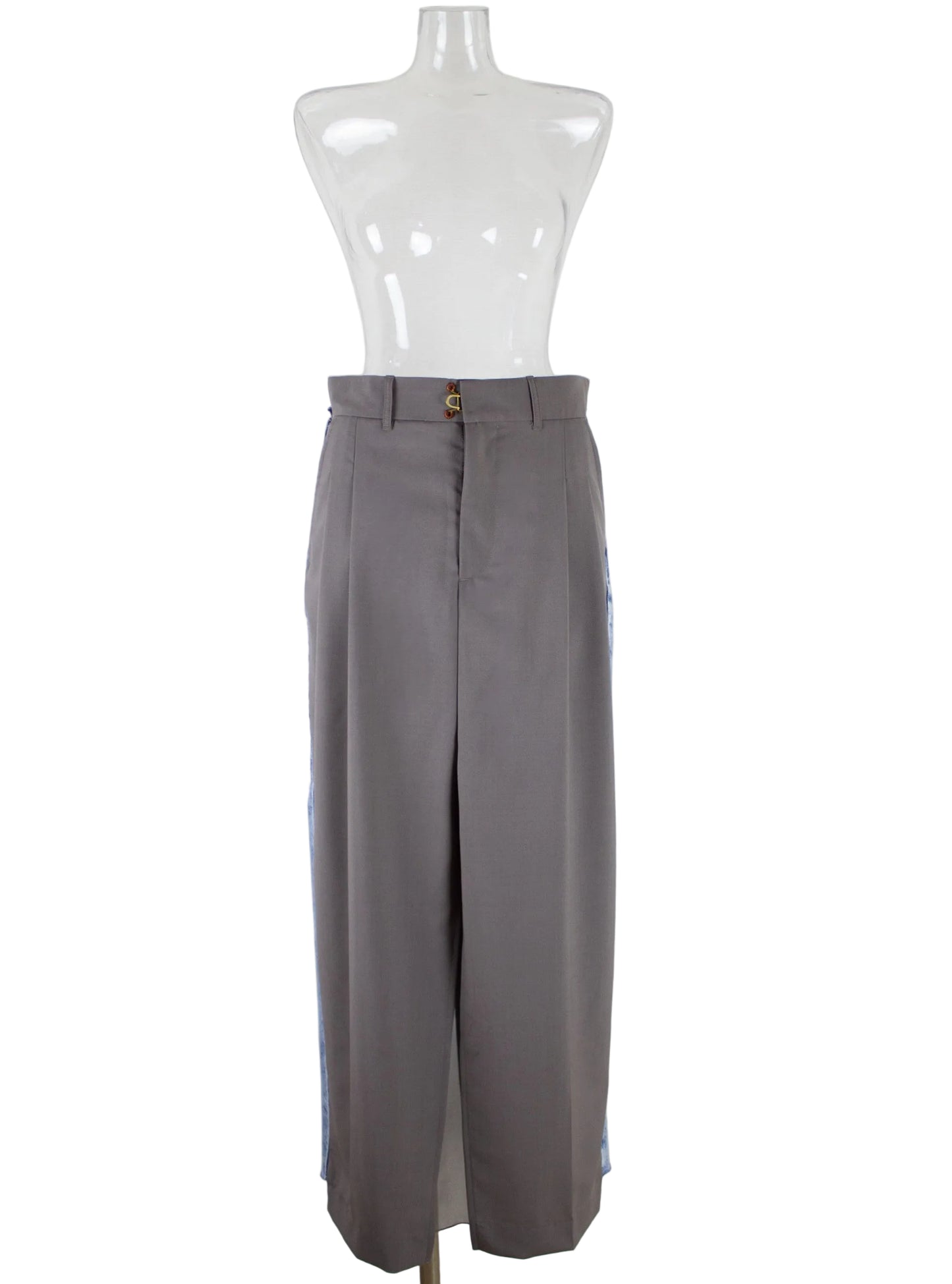 【set up item】half denim suits skirt ／ gray
