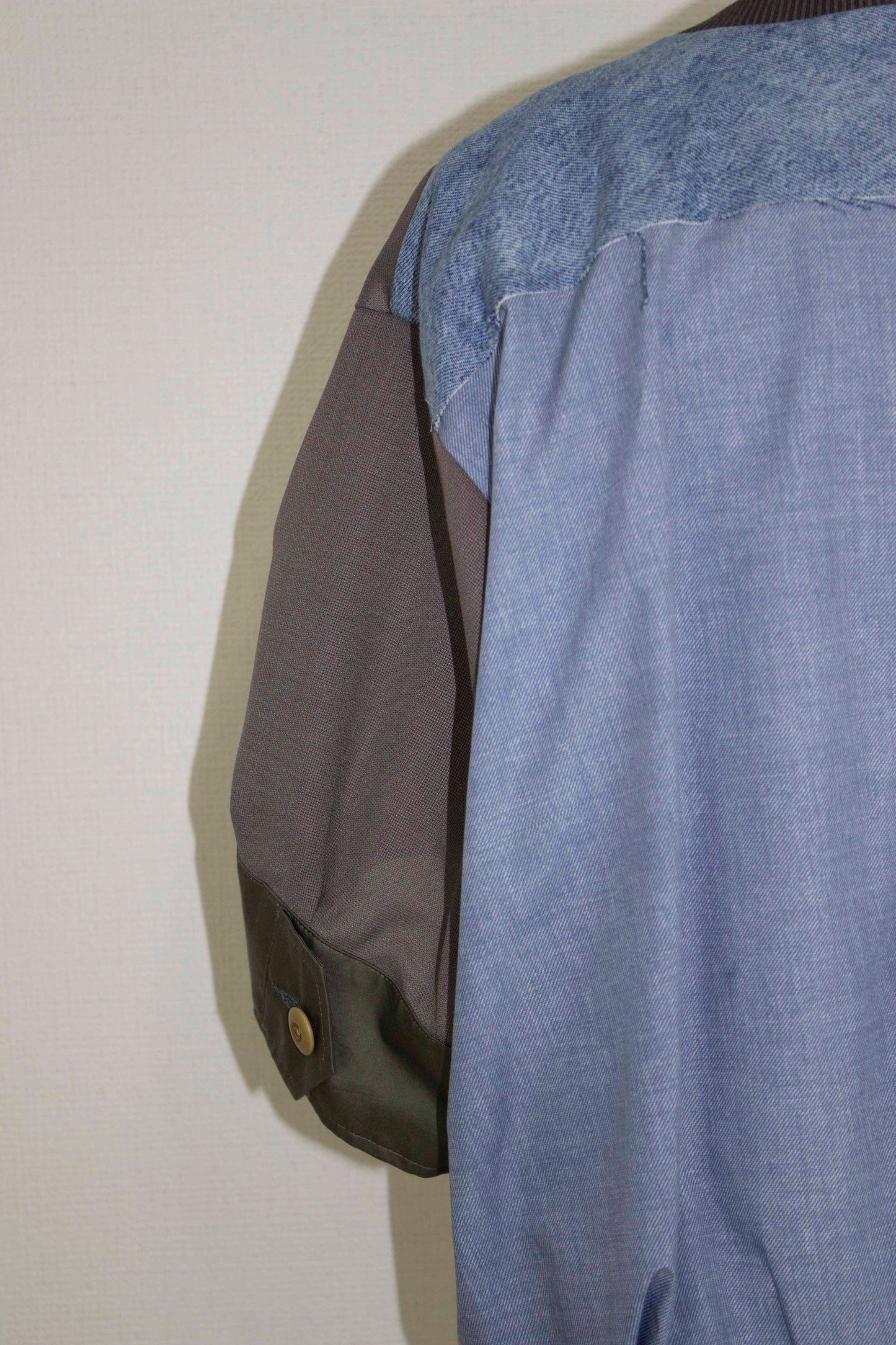 【set up item】half denim suits tops / gray