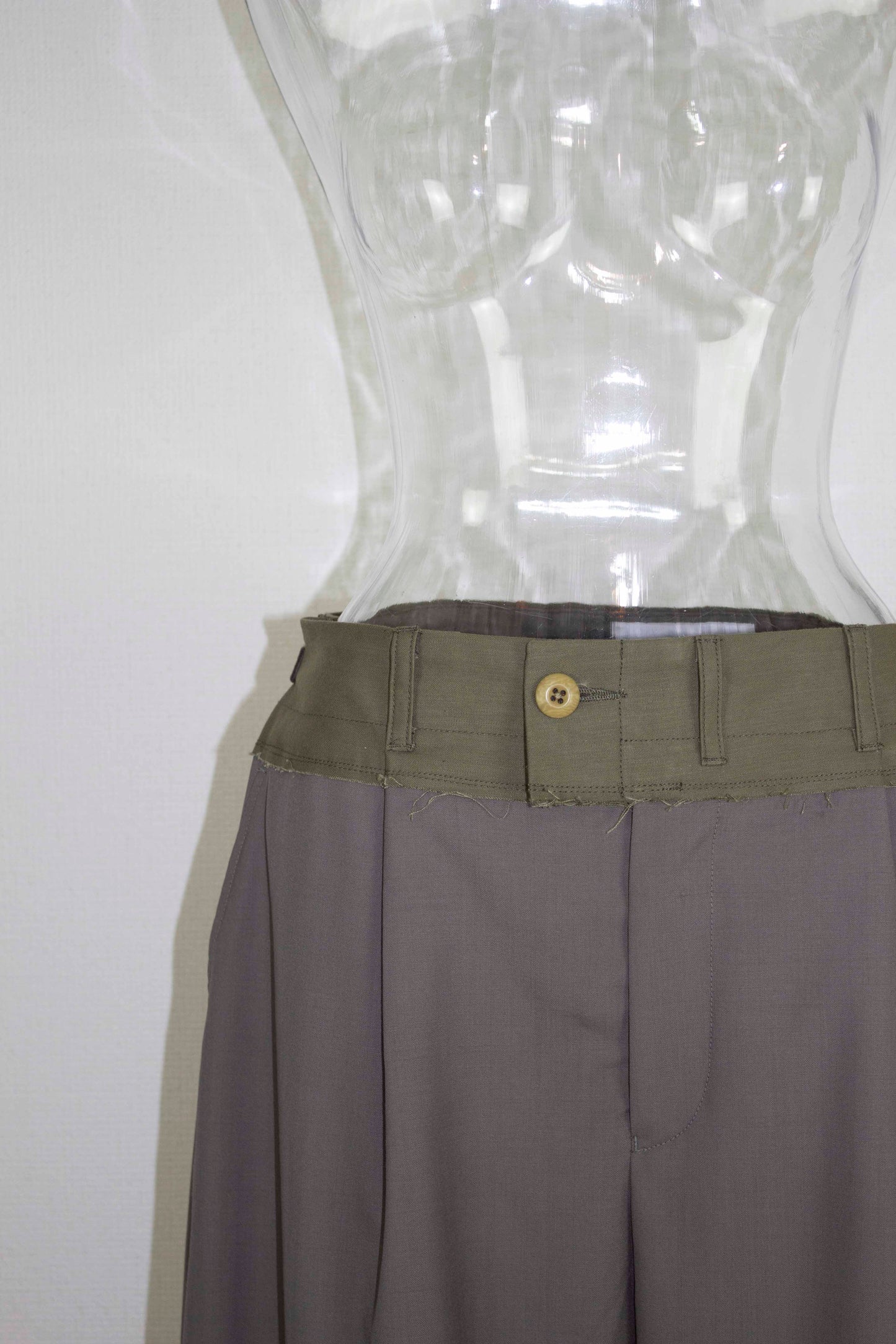 【set up item】cargo slacks pants ／ gray