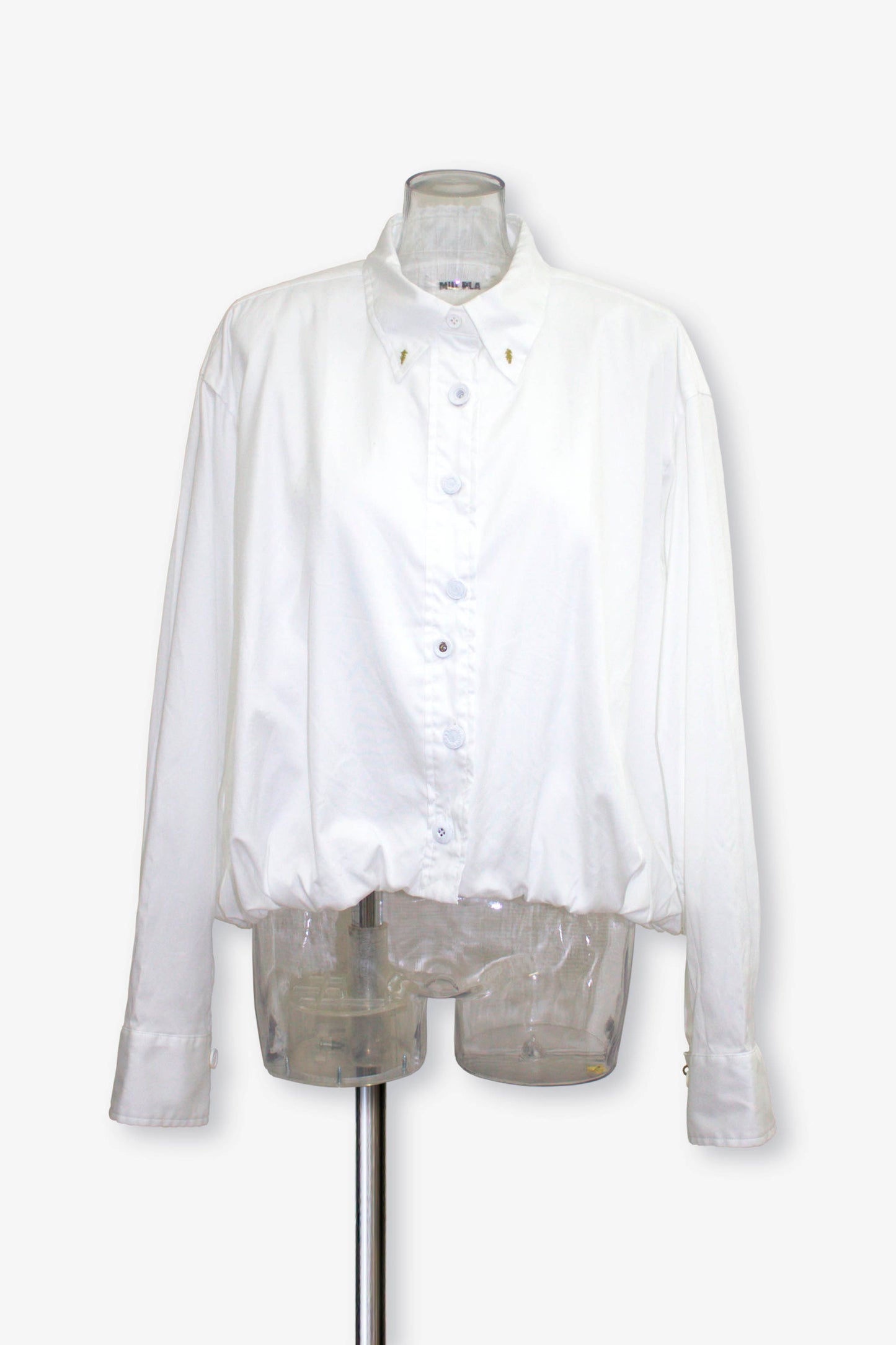 balloon oxford shirts / white