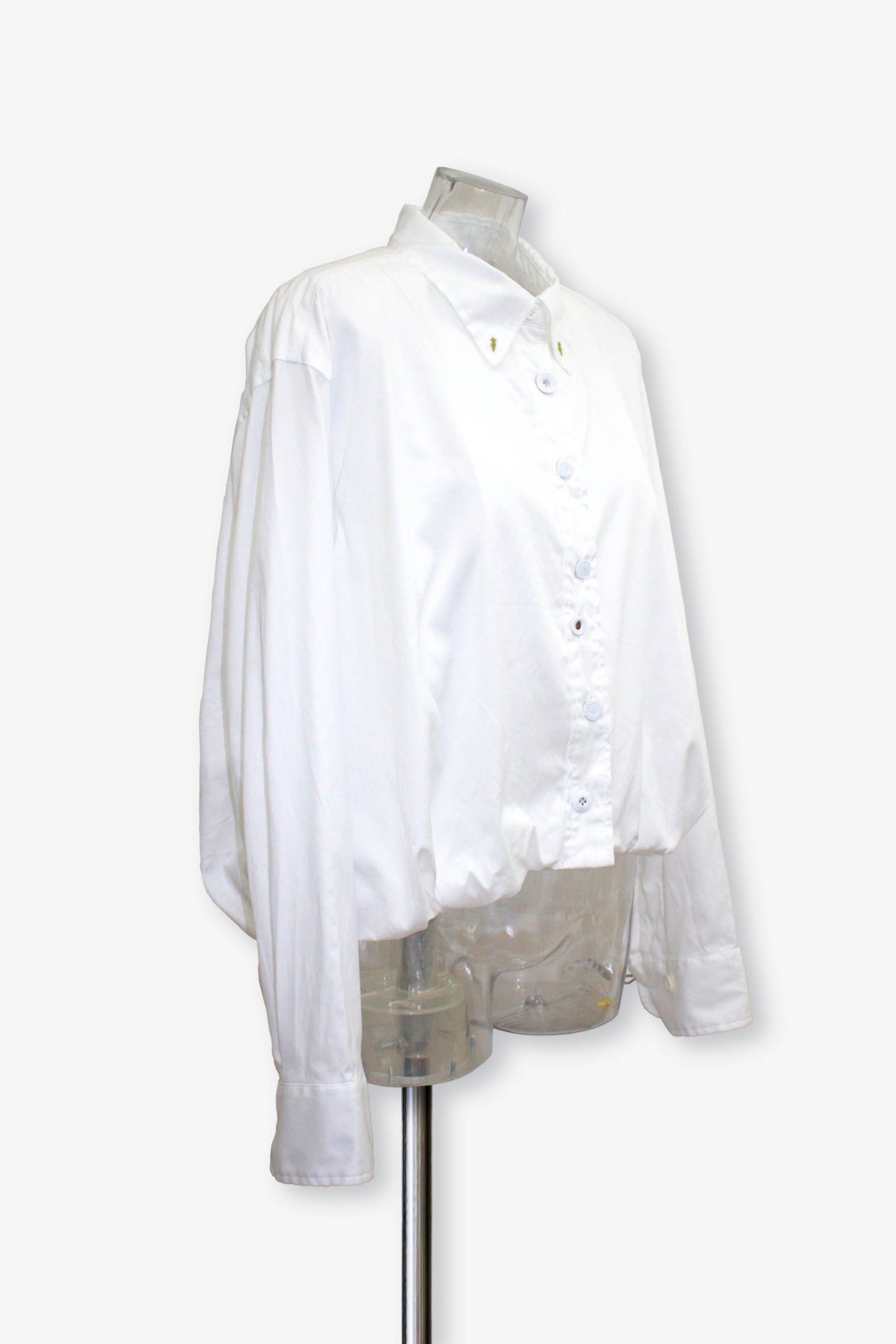 balloon oxford shirts / white