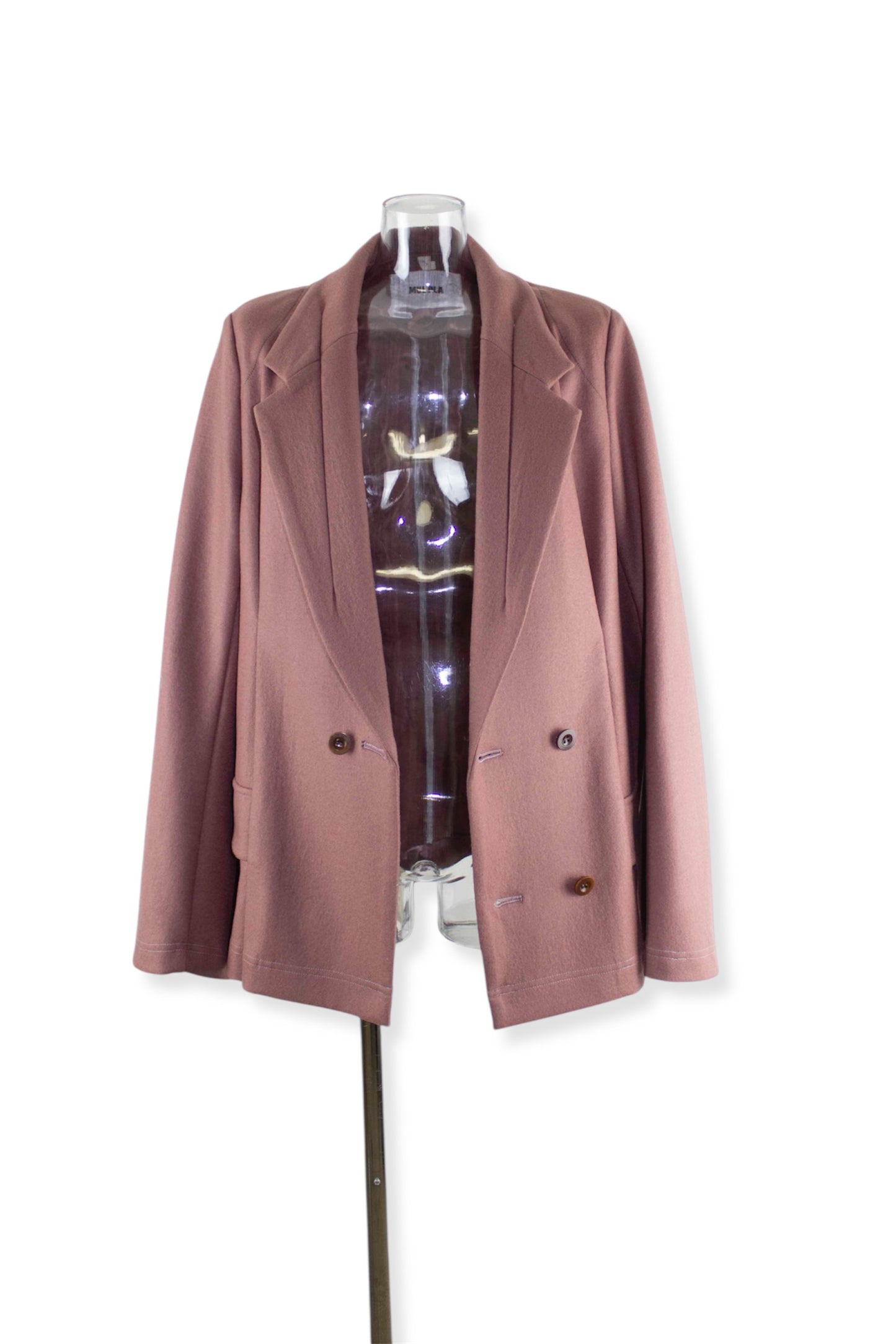 【set up item】【set up】tucked wool jersey jacket / dusty pink
