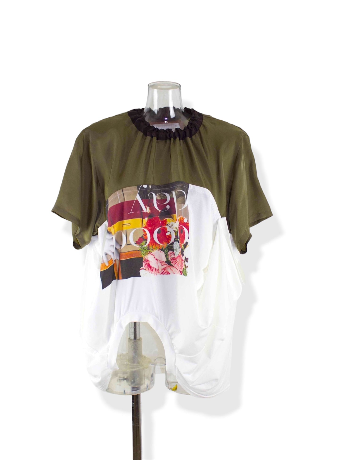 docking print tee / white