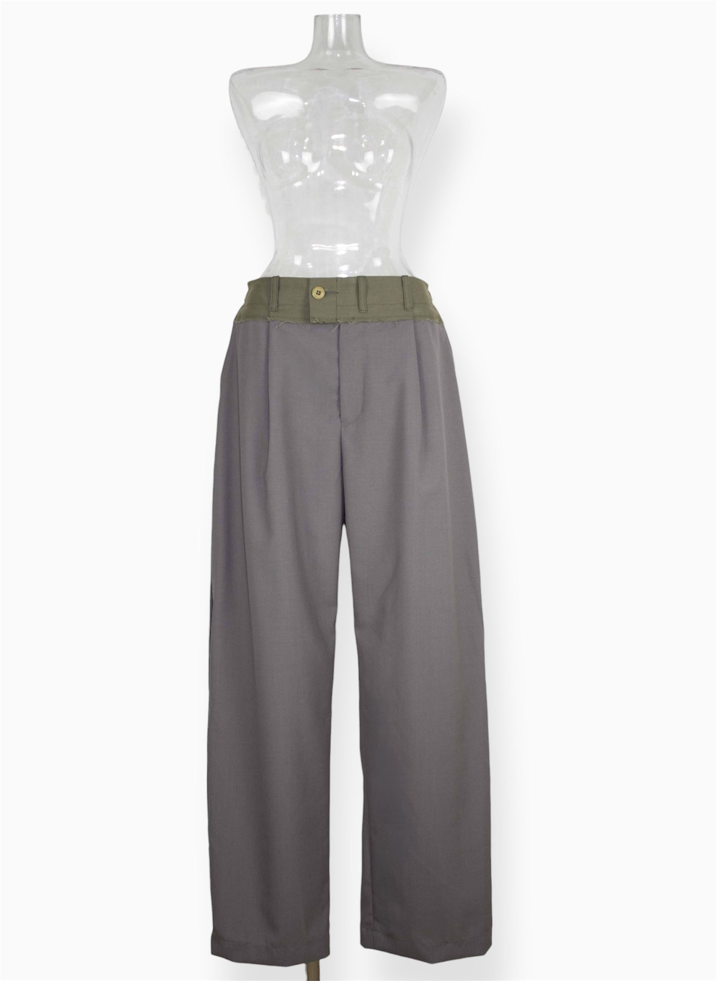 【set up item】cargo slacks pants ／ gray