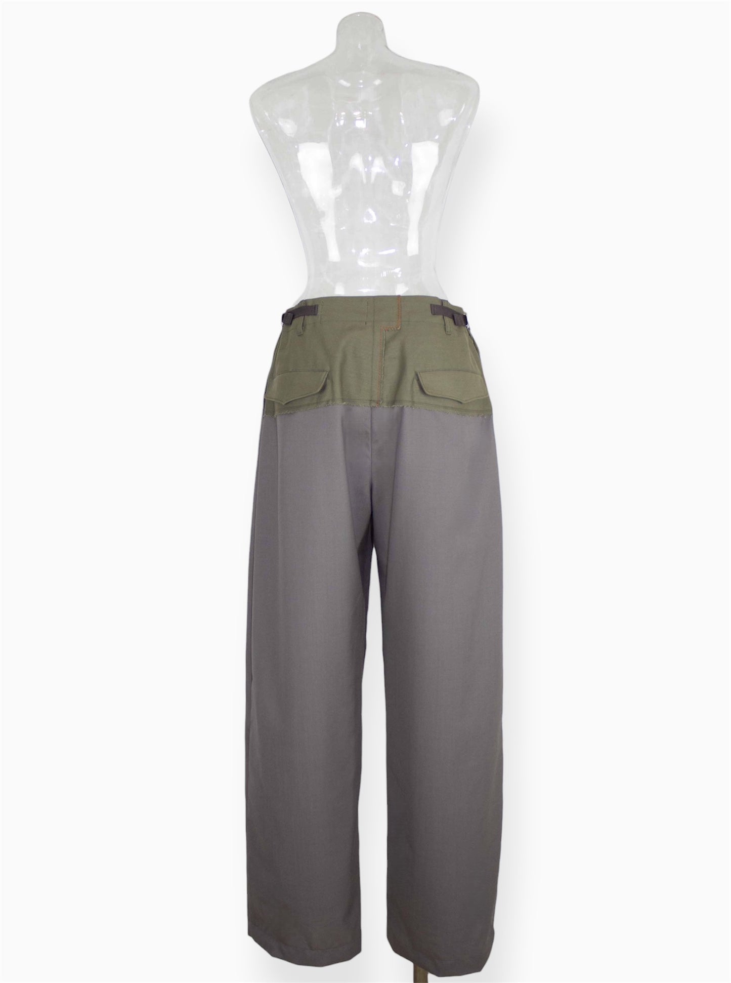 【set up item】cargo slacks pants ／ gray