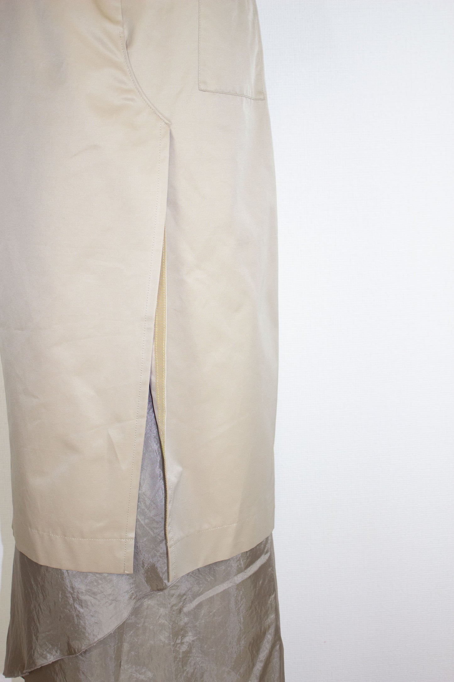 【completed style】 sheer wool dress  / yellow