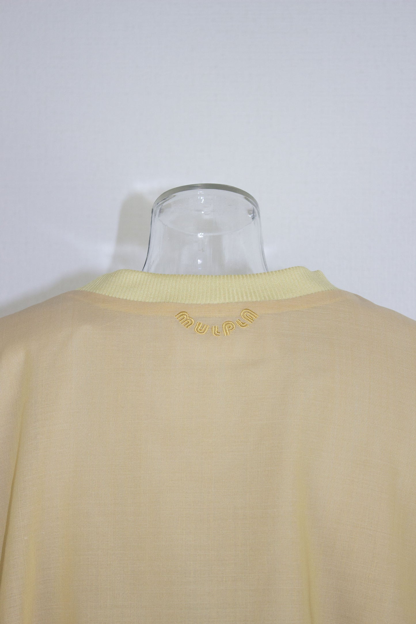 【completed style】 sheer wool dress  / yellow